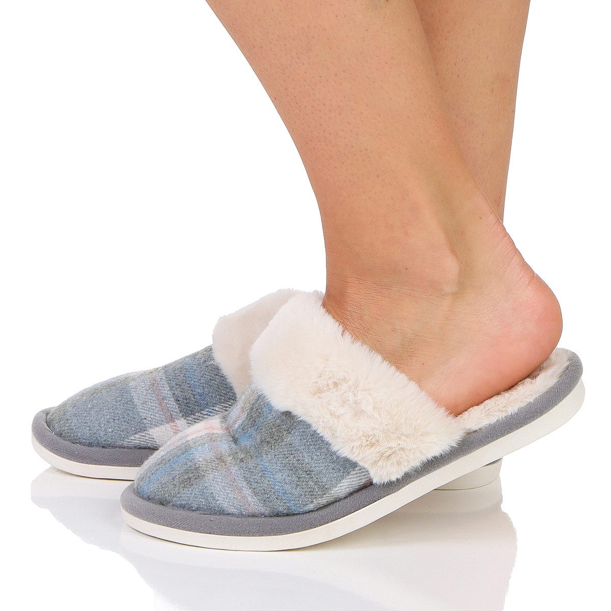 simaranda Damen Hausschuhe 805 36/37 Blau Hausschuh – Bild 3 von 5