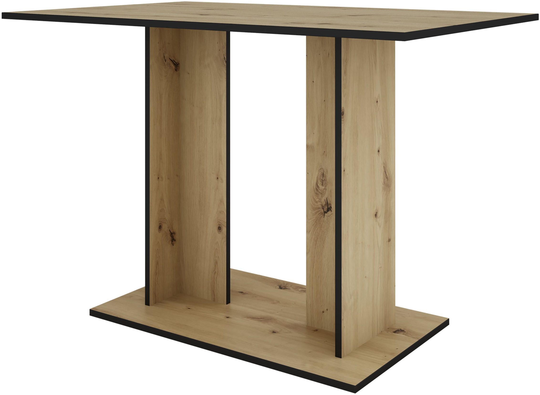 byLIVING Säulen-Esstisch TOM, Artisan Eiche (Eiche-Optik), 100 kg, 4 Sitzplätze, Säule: 25 x 56,6 cm
