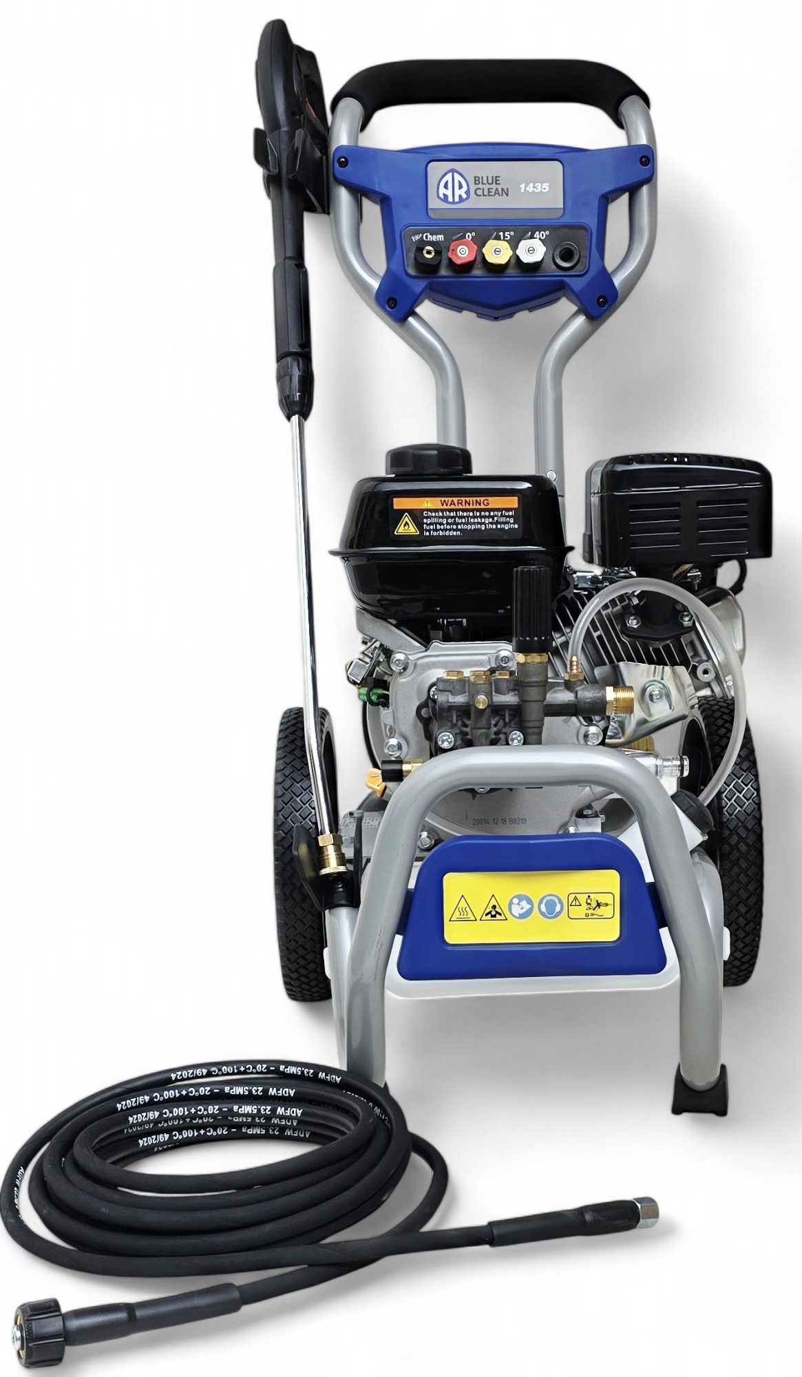DeTec. Hochdruckreiniger Benzin 200 bar Flächenreiniger Annovi Reverberi 1435 6.5 PS Motor, Druck max: 200 bar, Fördermenge max: 660 l/h, Hochwertige AR-Pumpe