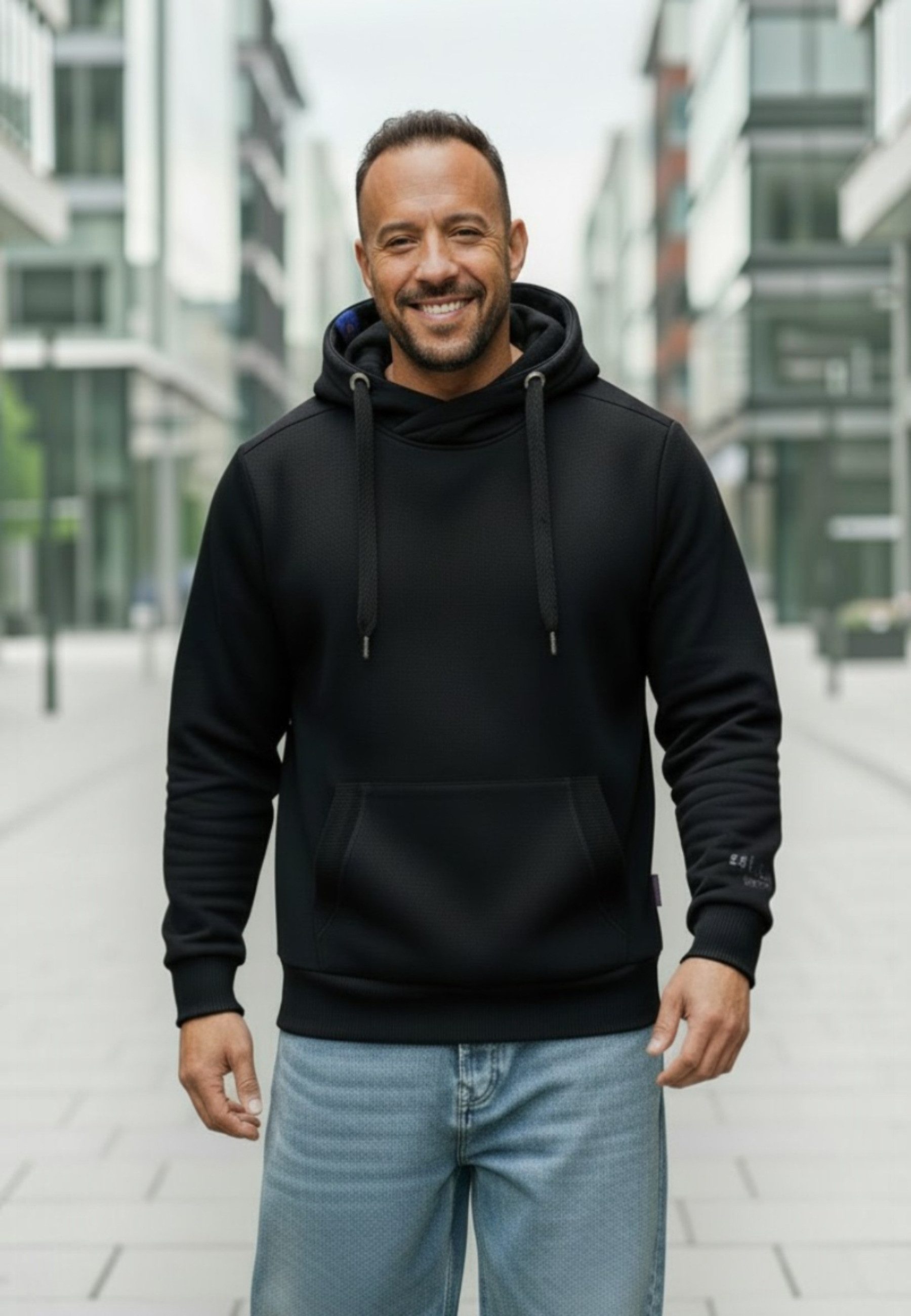 salzhaut Hoodie HEFF Herren Regular Fit salzhaut Kapuzenpullover – bequemer Fit und nordisch klares Design