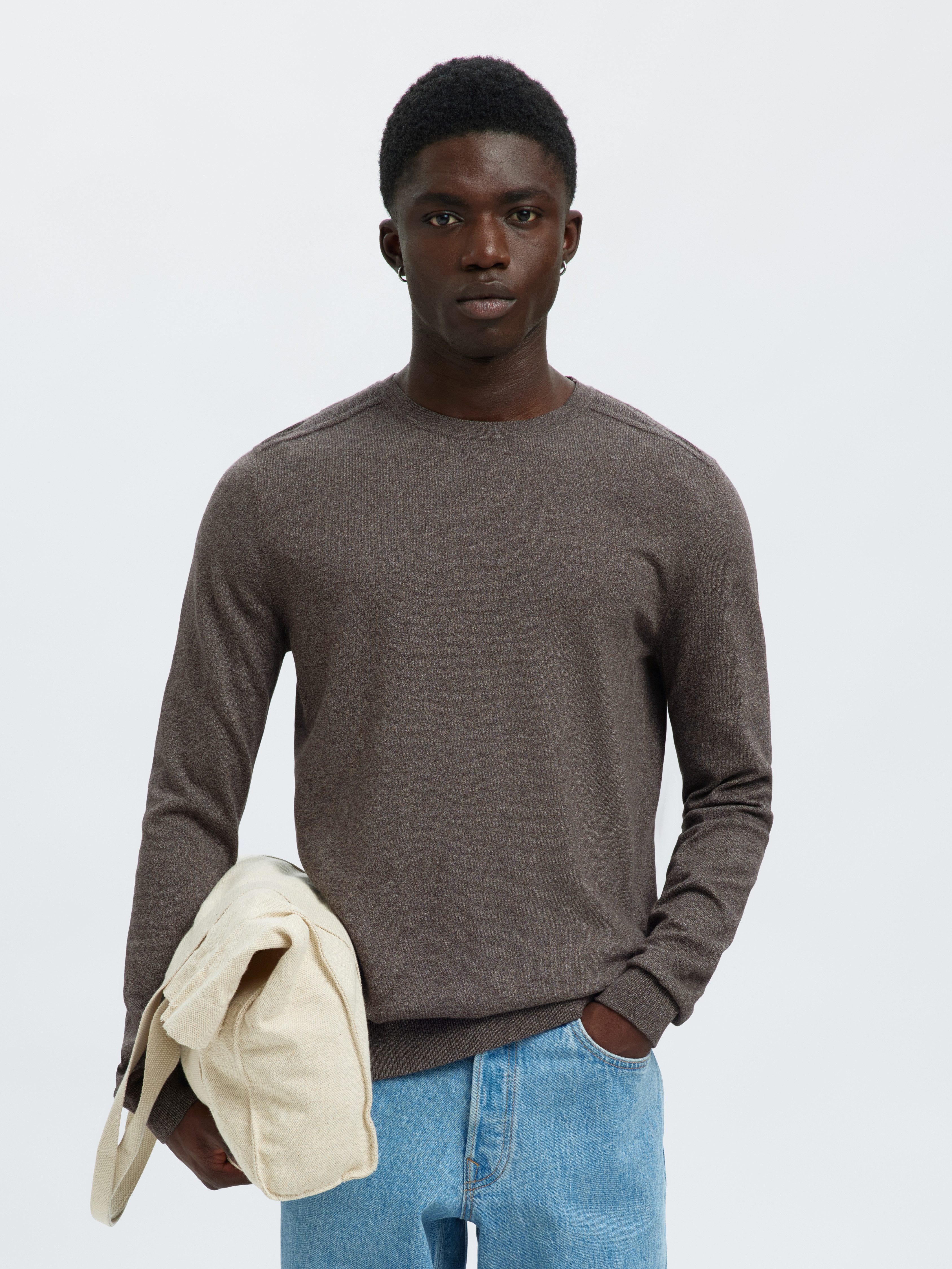SELECTED HOMME Strickpullover SLHBERG CREW NECK günstig online kaufen