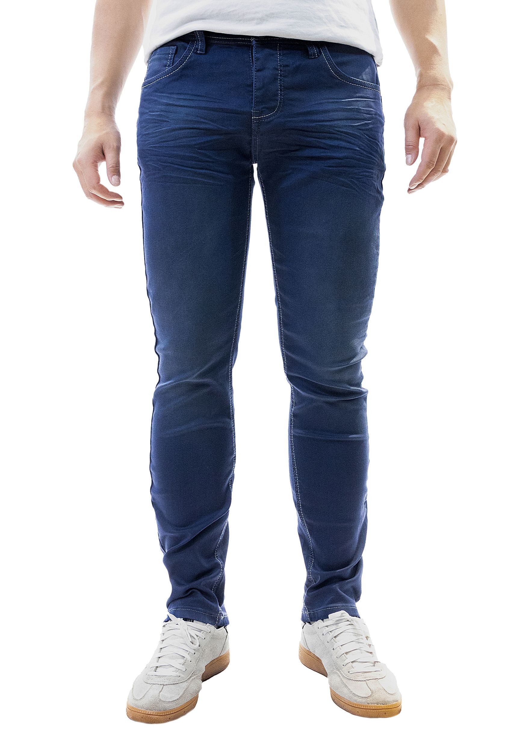Jaylvis Regular-fit-Jeans Fein Denim Jeans Style Kontrastnähte FineTwill günstig online kaufen