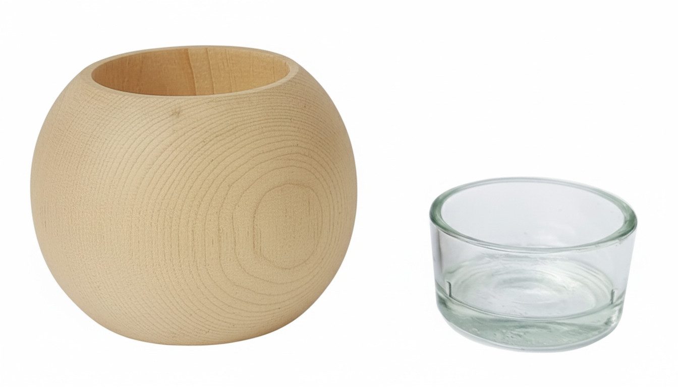 ERST-HOLZ Dekoteller Zirben Teelicht Kugel mit günstig online kaufen