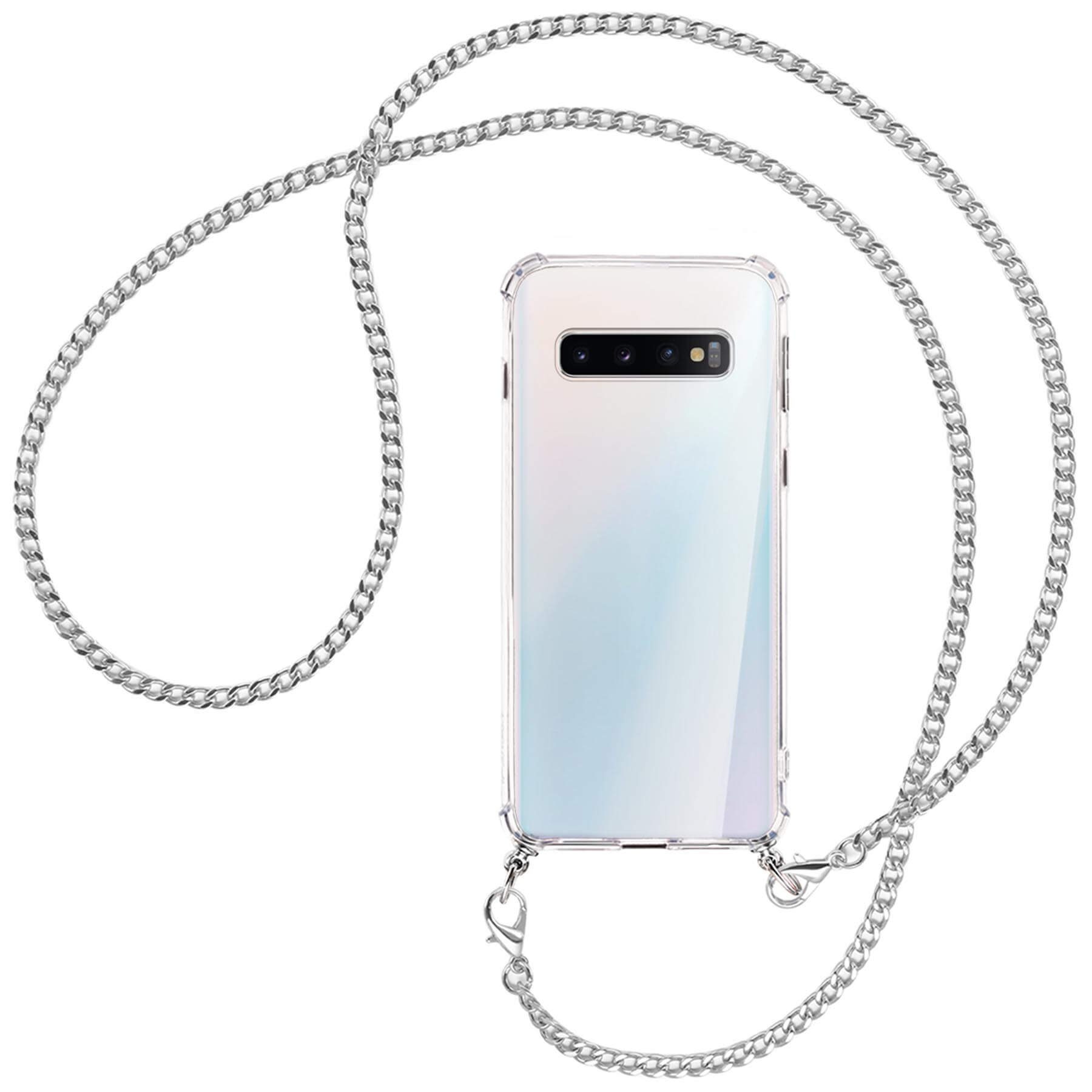 mtb more energy Handykette für Samsung Galaxy S10 [NC-017-MK], Umhängehülle mit Metallkette [NC-017-MK]