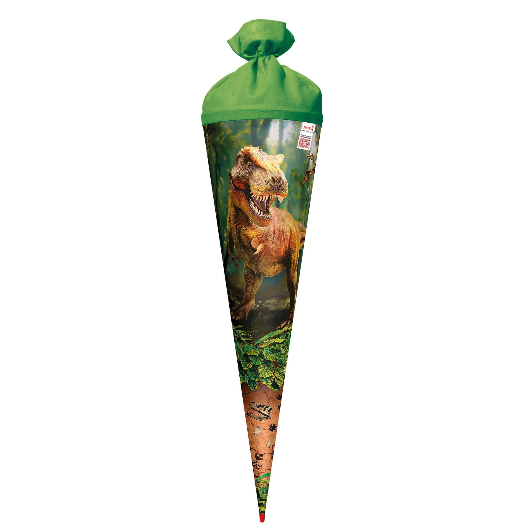 Roth Schultüte Roth Motiv-Schultüte, T-Rex Welt, 70 cm, Verschluss