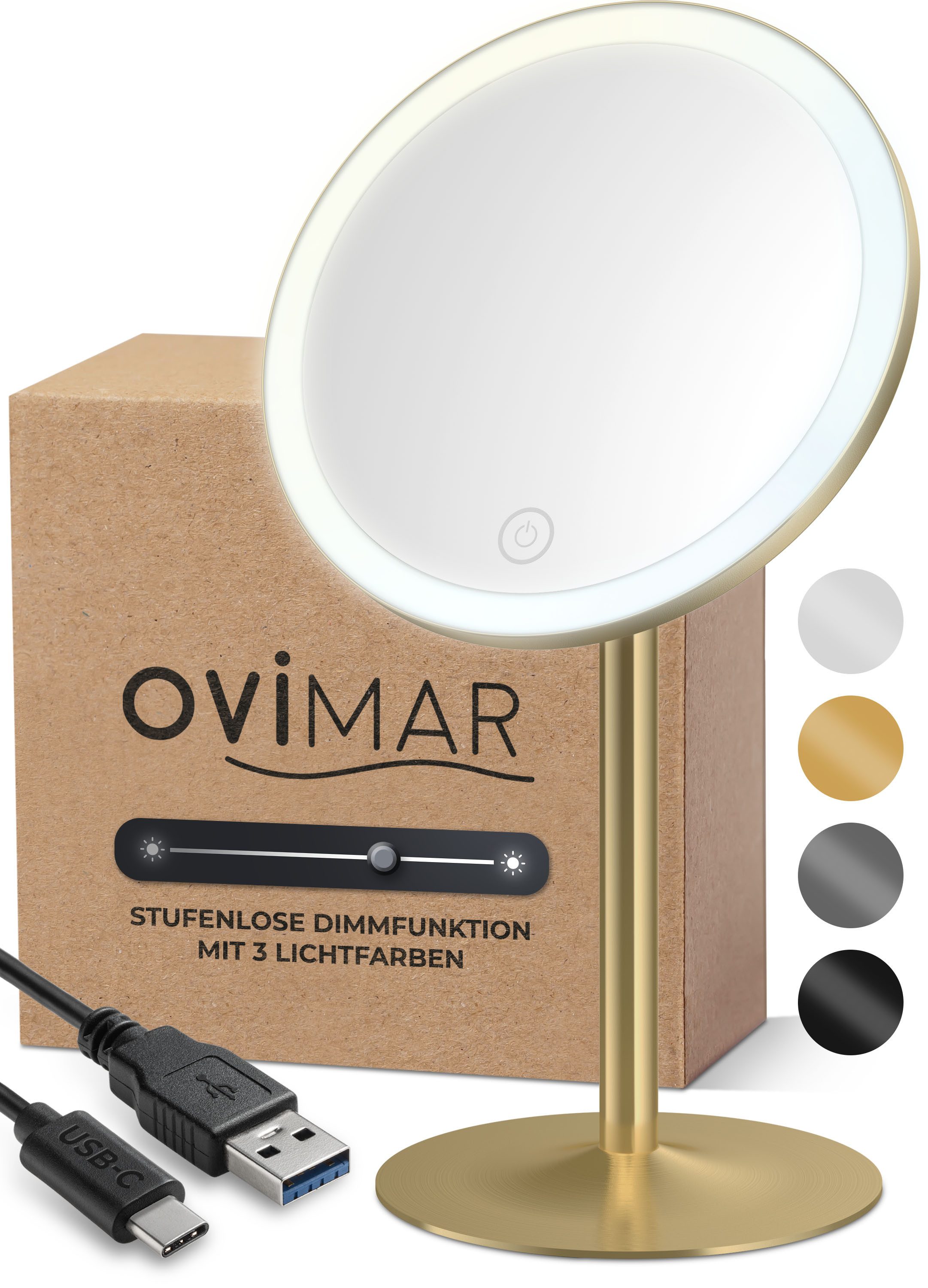 ovimar Kosmetikspiegel (1-St), aus Edelstahl in günstig online kaufen