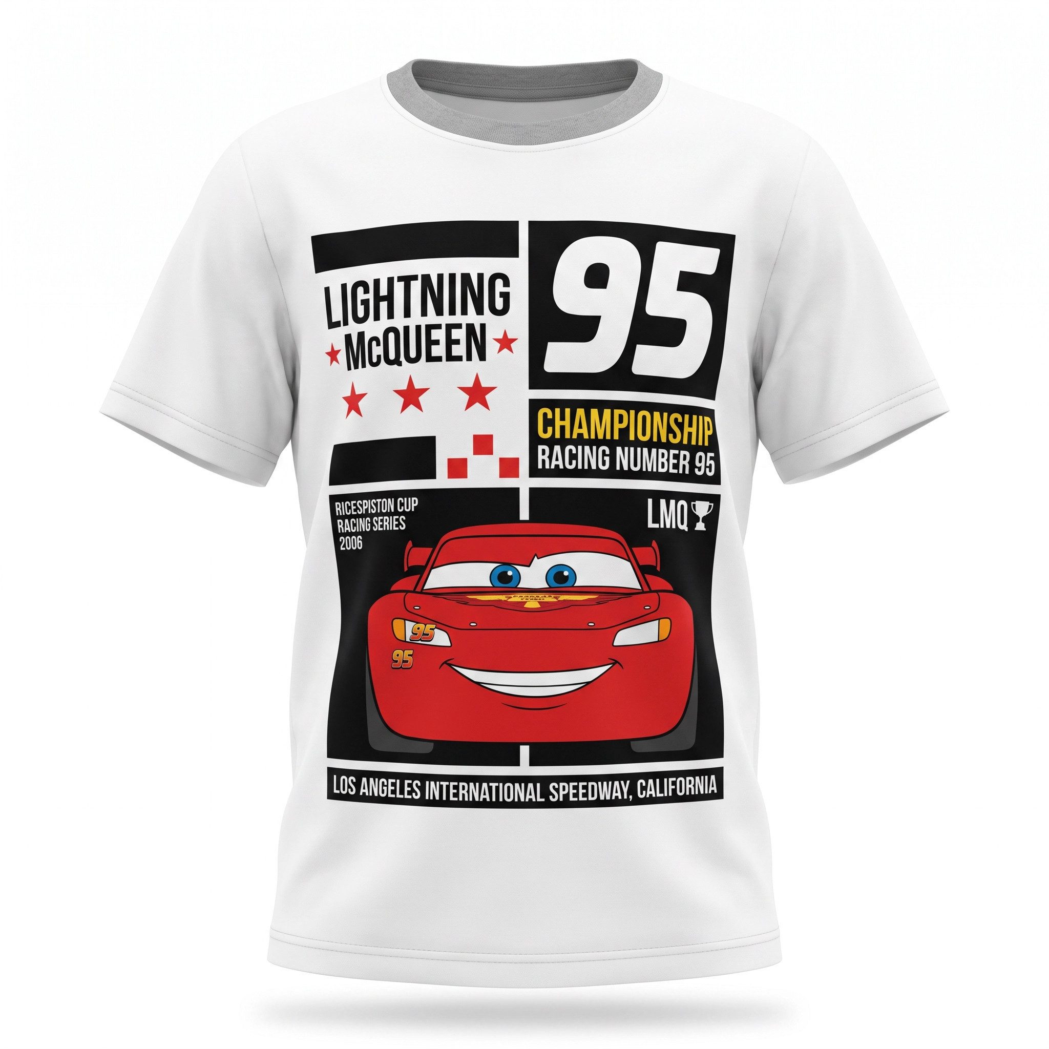 Disney Print-Shirt Disney Cars Lightning McQueen Kinder T-Shirt Kurzarm Shirt 98 bis 128 100% baumwolle