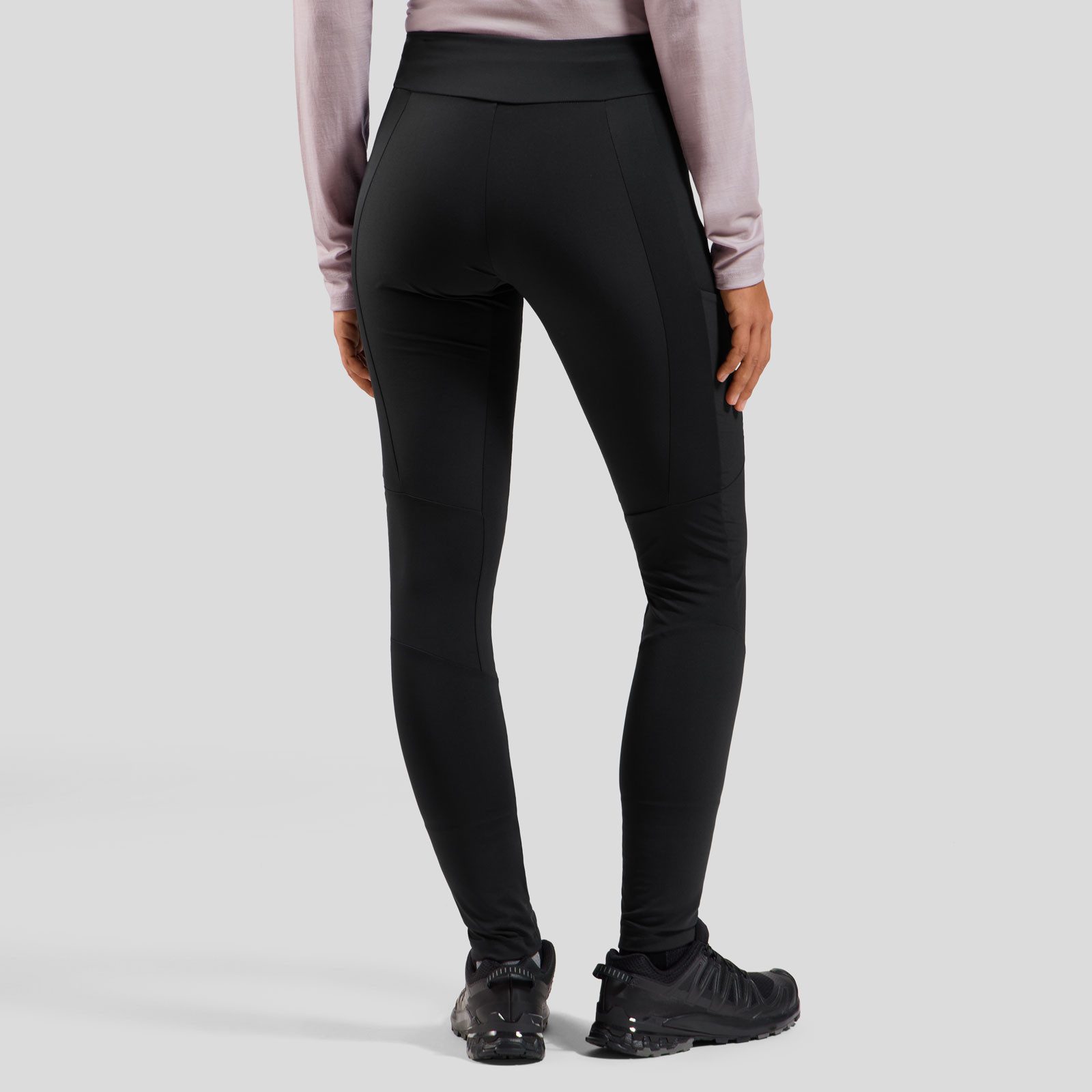Odlo Outdoorhose Ascent Tights Wanderhose mit verstärkten Partien