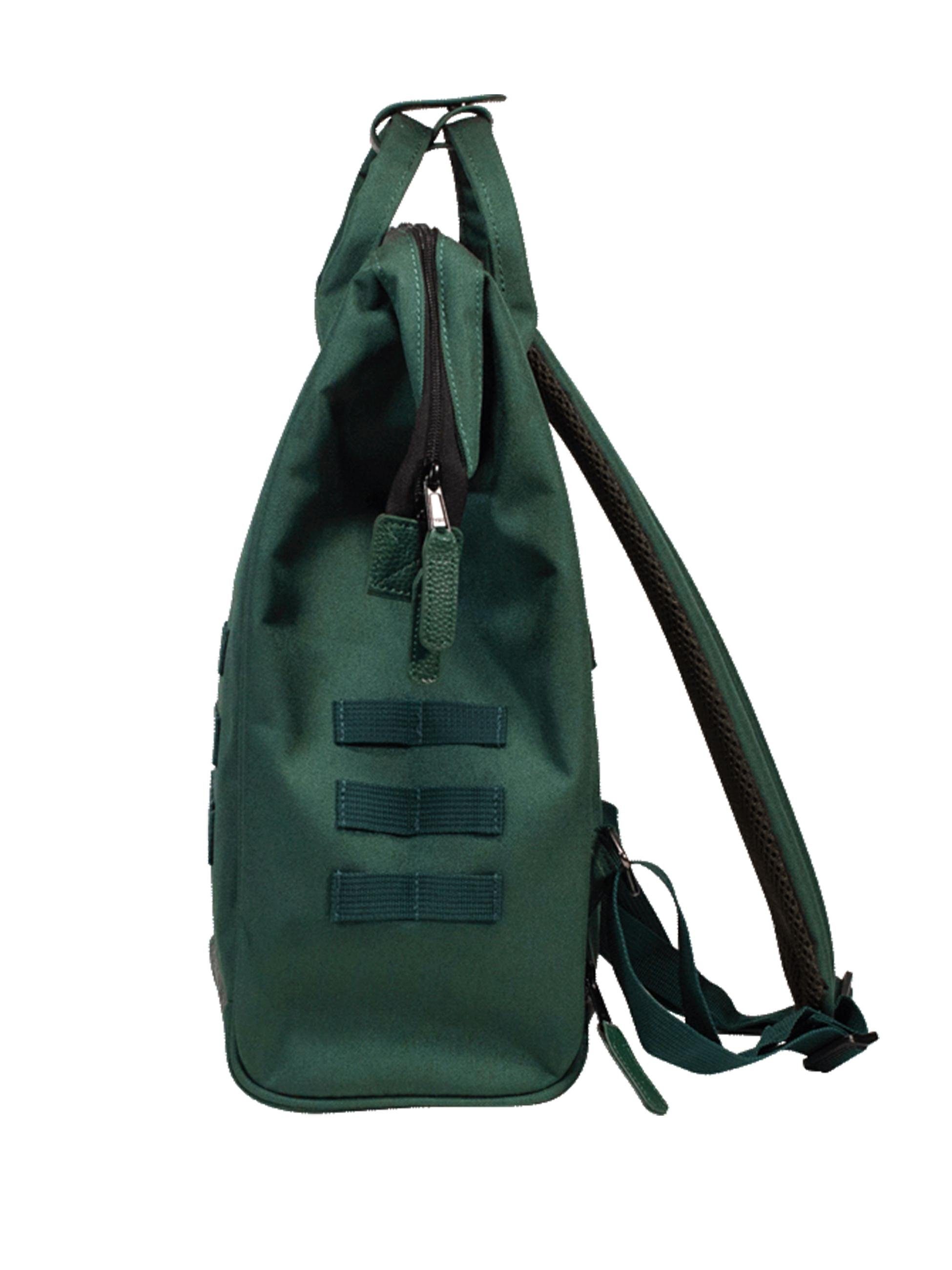 Adventurer grün Tagesrucksack Vordertaschen M austauschbaren Recycled, Cityrucksack CABAIA mit