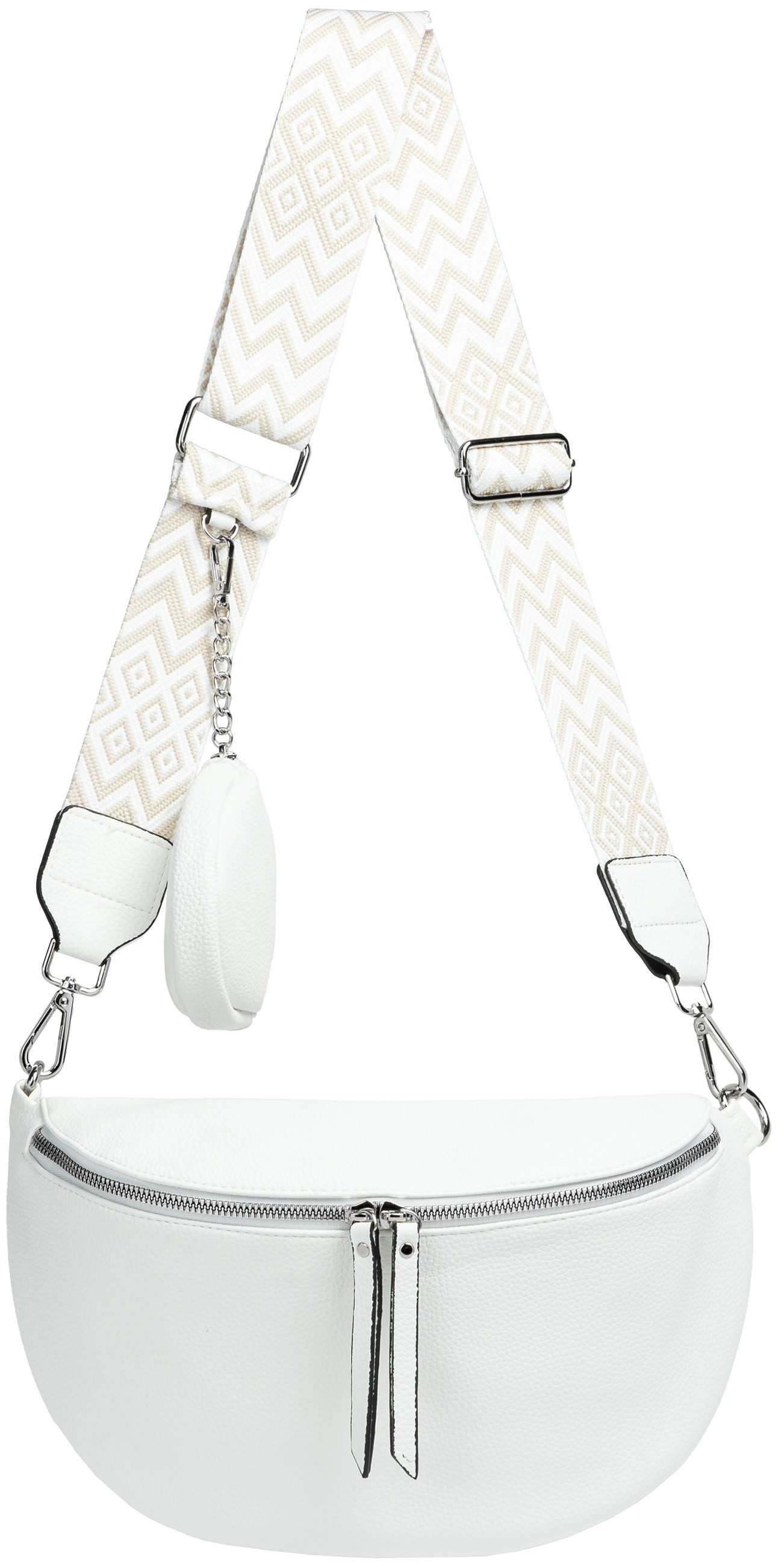 Caspar Gürteltasche TS1076 stylische große XL Damen Crossbody Bag Bauchtasc günstig online kaufen