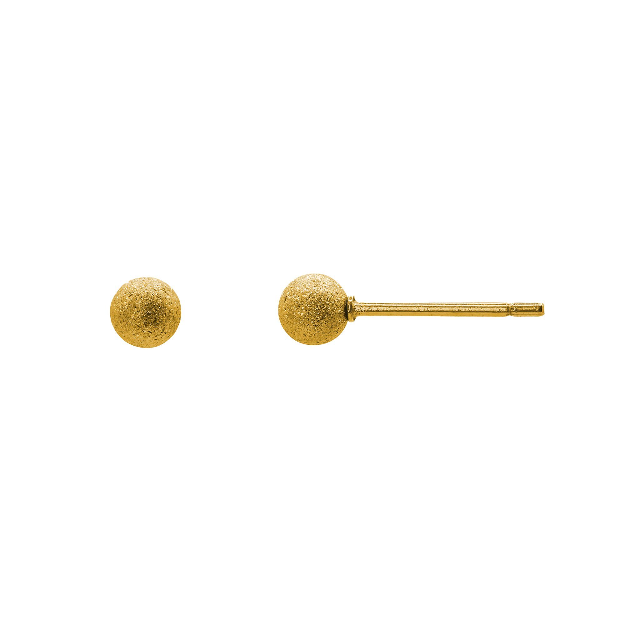 Perle Paar inkl. (Ohrringe, Malte Geschenkverpackung), mit Heideman Ohrringe goldfarben Männer Ohrstecker