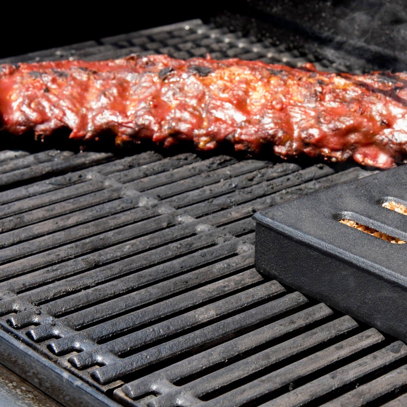 Gusseisen-Räucherbox & Knoblauchbräter – Für Grill & Ofen, 18,8x15,5 Cm, Spülmaschinenfest
