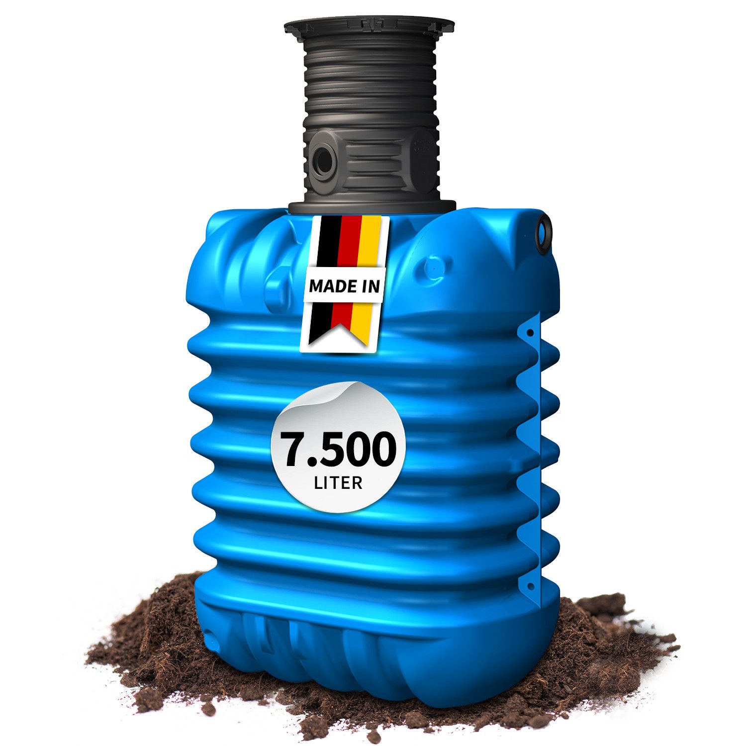 4rain Wasserreservoir MODULARIS Erdtank 7500 Liter inkl. Schachtverlängerung, 7500 l