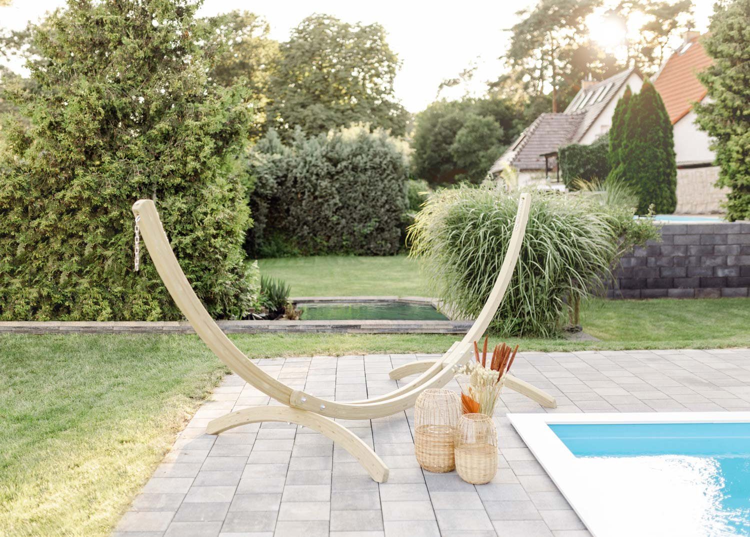 Amazonas Hängemattengestell Hängemattengestell Outdoor "Olymp" aus FSC(TM)-zertifiziertem Holz