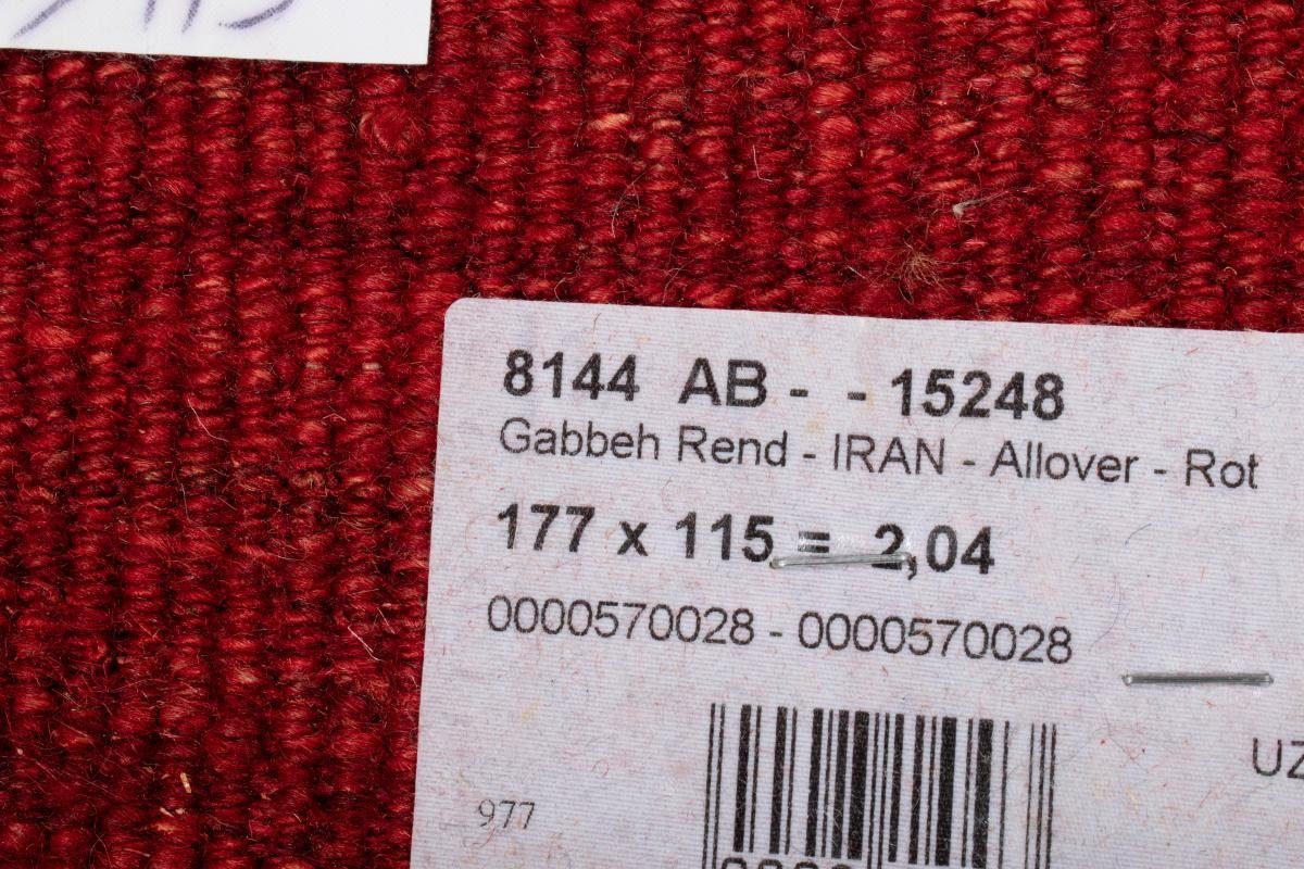 mm Höhe: 5 Gabbeh 114x178 Nain rechteckig, Kashkuli Handgeknüpfter Perser Moderner Orientteppich Trading, Orientteppich,