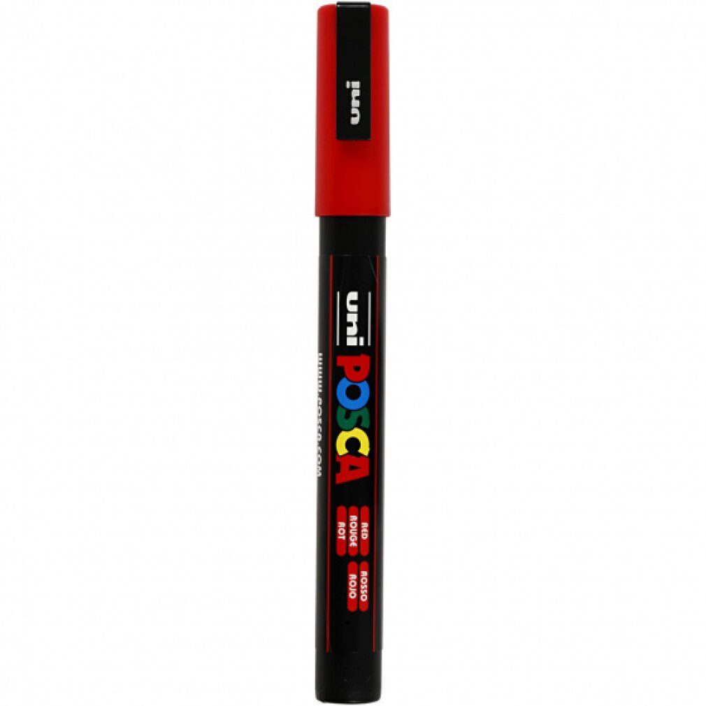 Uni Whiteboard Marker -POSCA Pigmentmarker rot