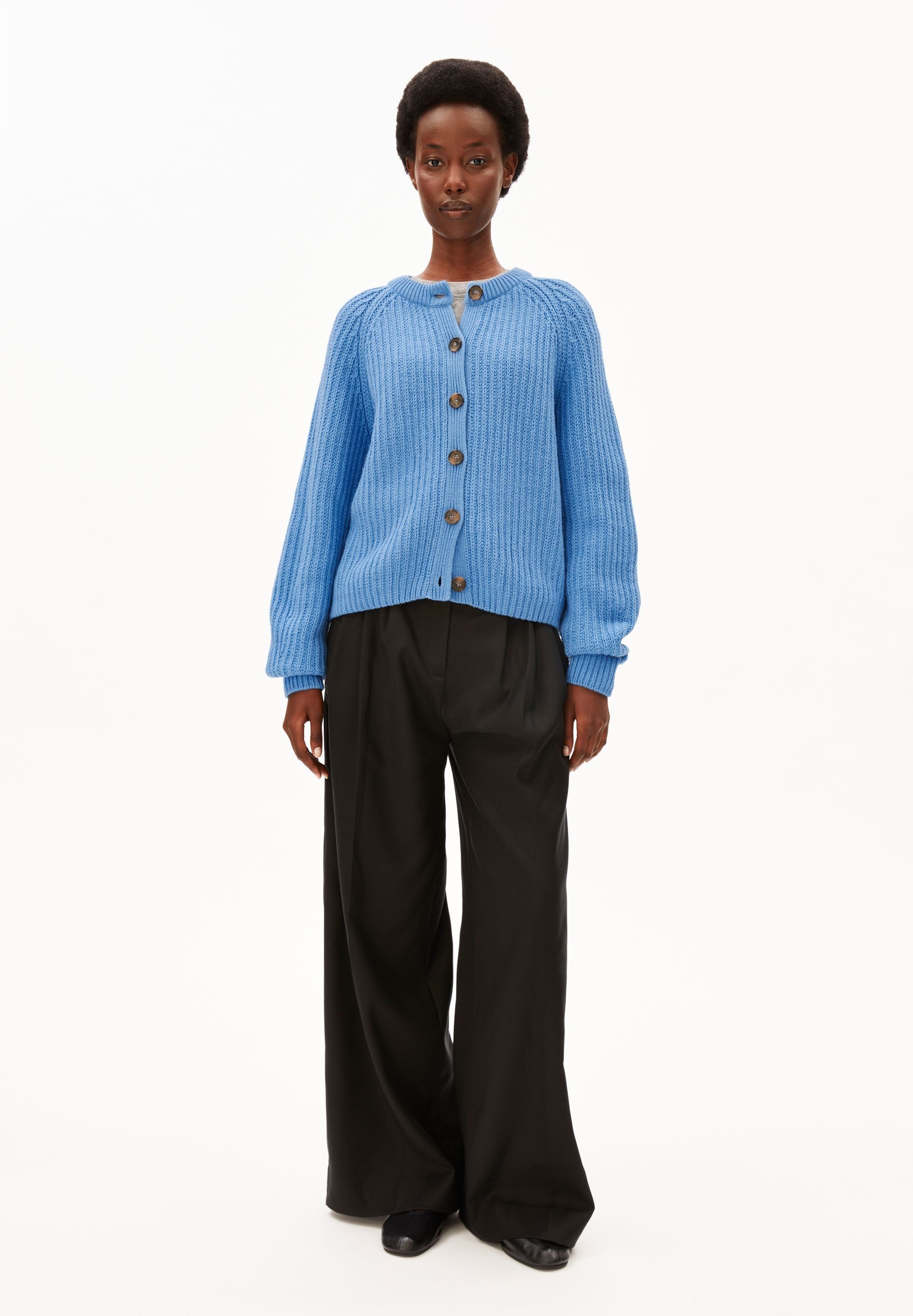 Armedangels Cardigan SELMAA Strickjacke aus Bio-Woll Mix (Loose Fit)
