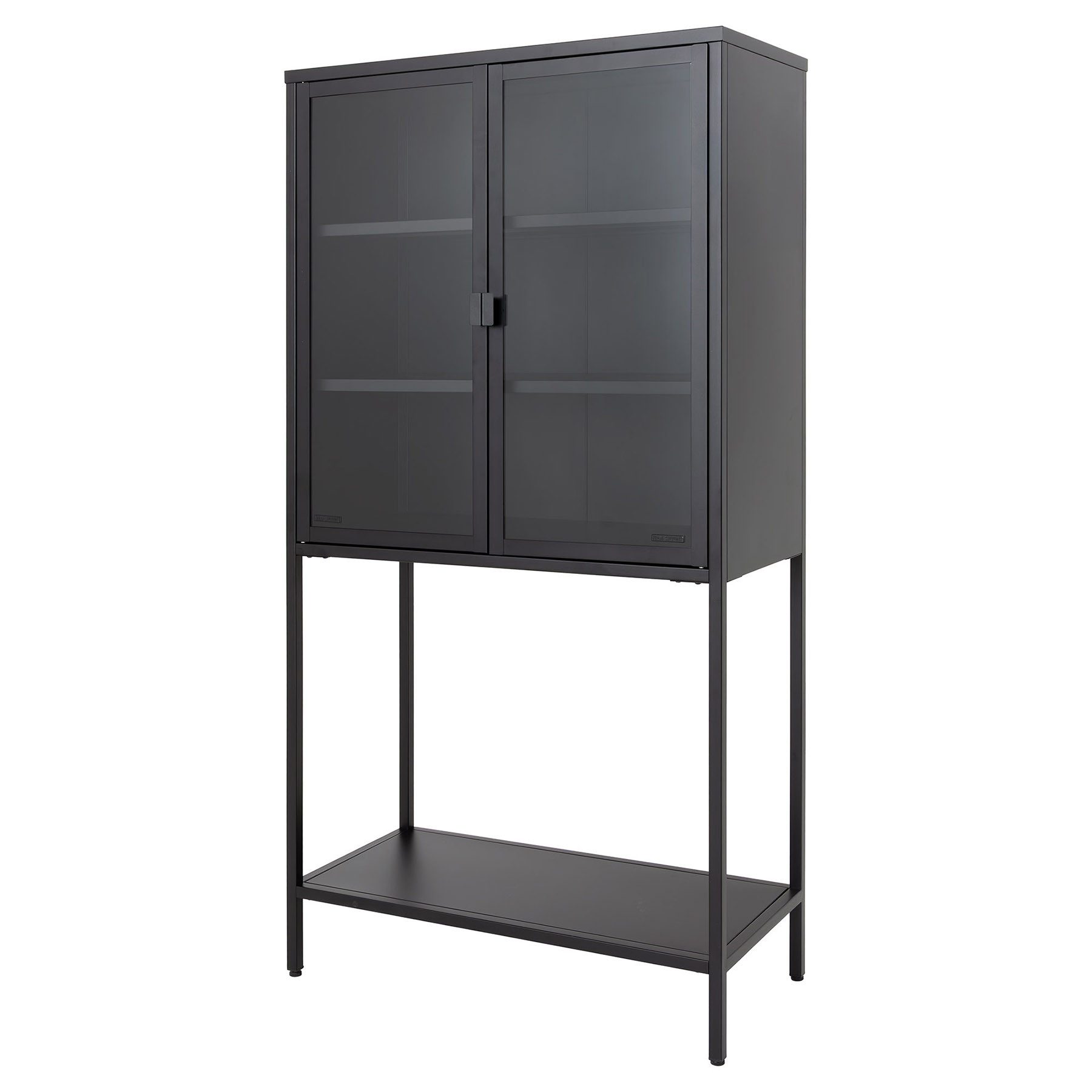 riess-ambiente Vitrine DURA STEEL 150cm schwarz · Highboard aus Metall & Gl günstig online kaufen