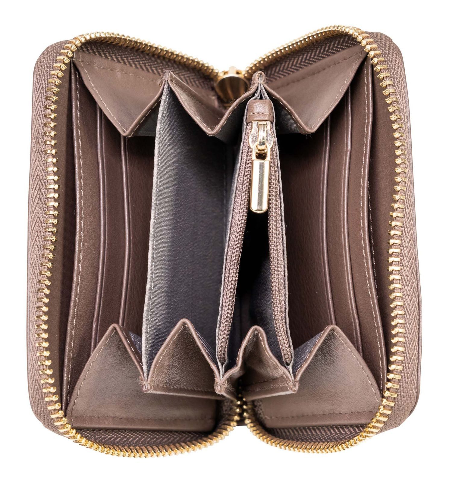 Marc Picard Geldbörse Zip Wallet, aus echtem Rindsleder mit RFID-Blocker Schutz