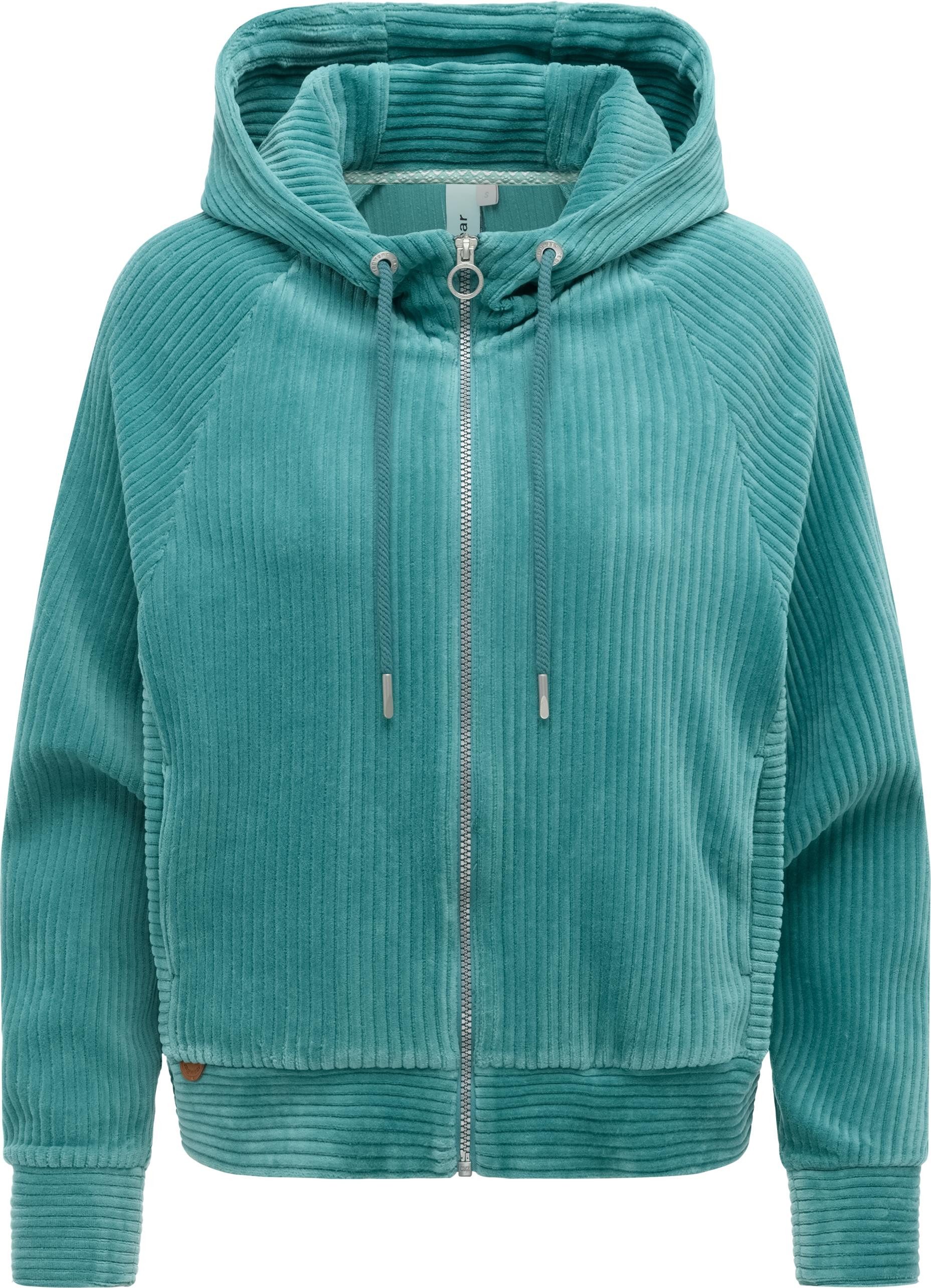 Ragwear Sweatjacke Corduly Cordy Freizeitjacke Zip-Hoodie aus weichem Kord günstig online kaufen