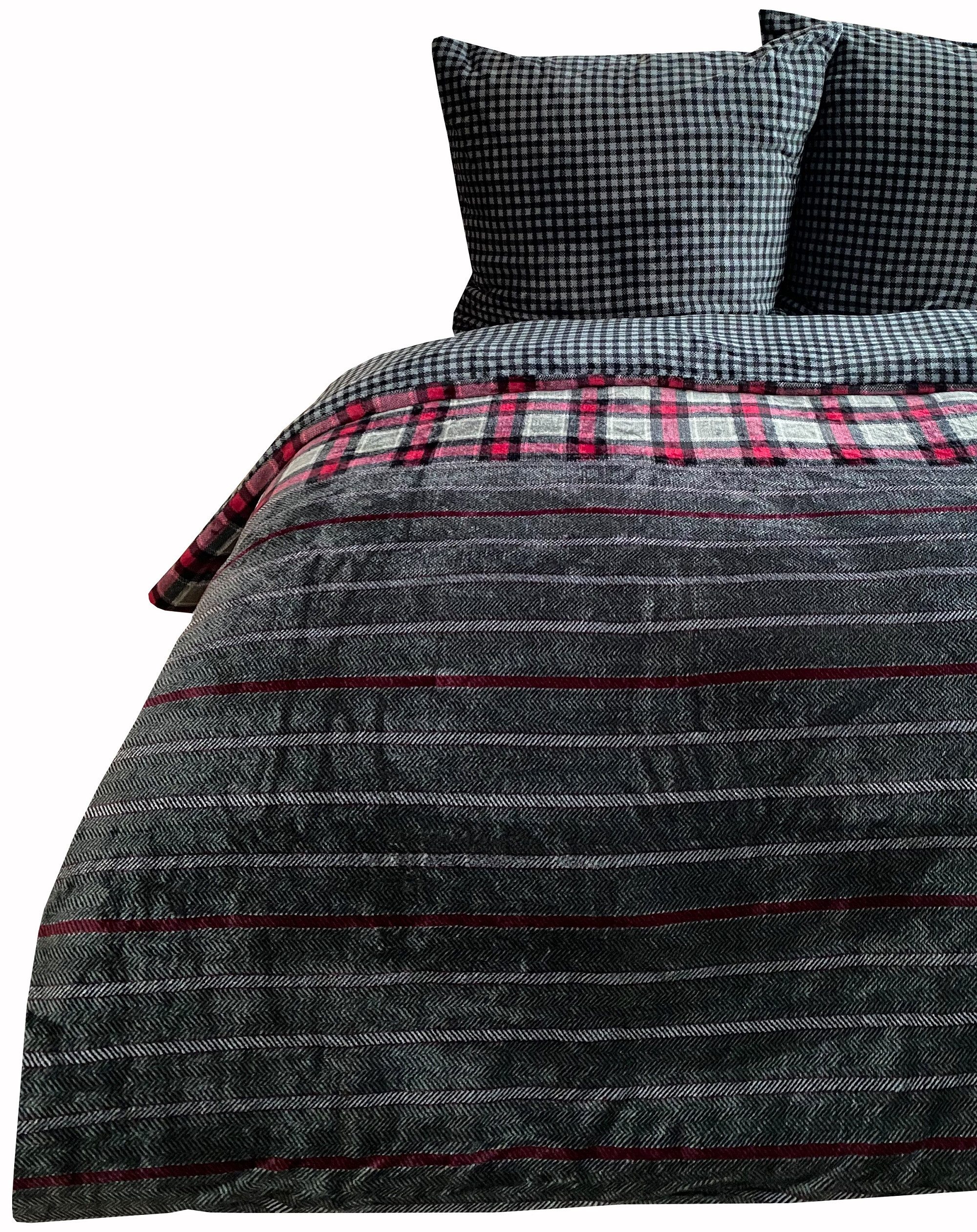 Visaggio Bettwäsche Winter Teddy Plüsch Bettbezug flauschig warm, Fleece, 2 günstig online kaufen