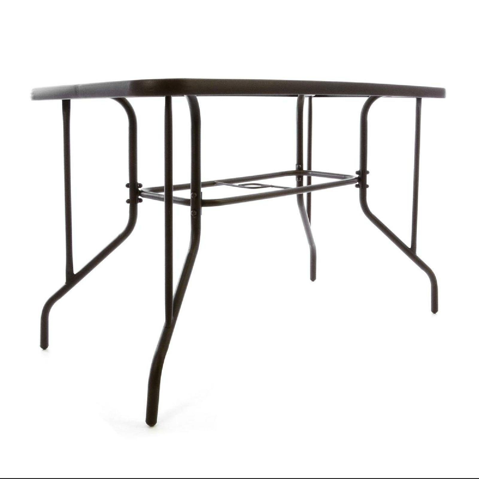 VCM Gartentisch Stahltisch mit Glasplatte und günstig online kaufen