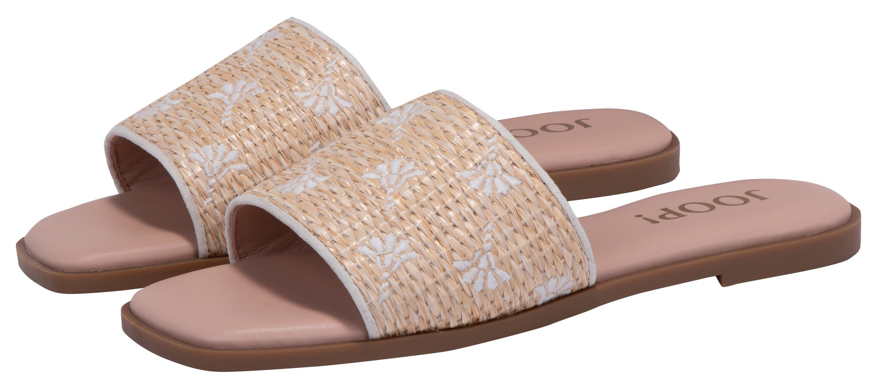 Pantolette white Kornblumen-Design im Joop!