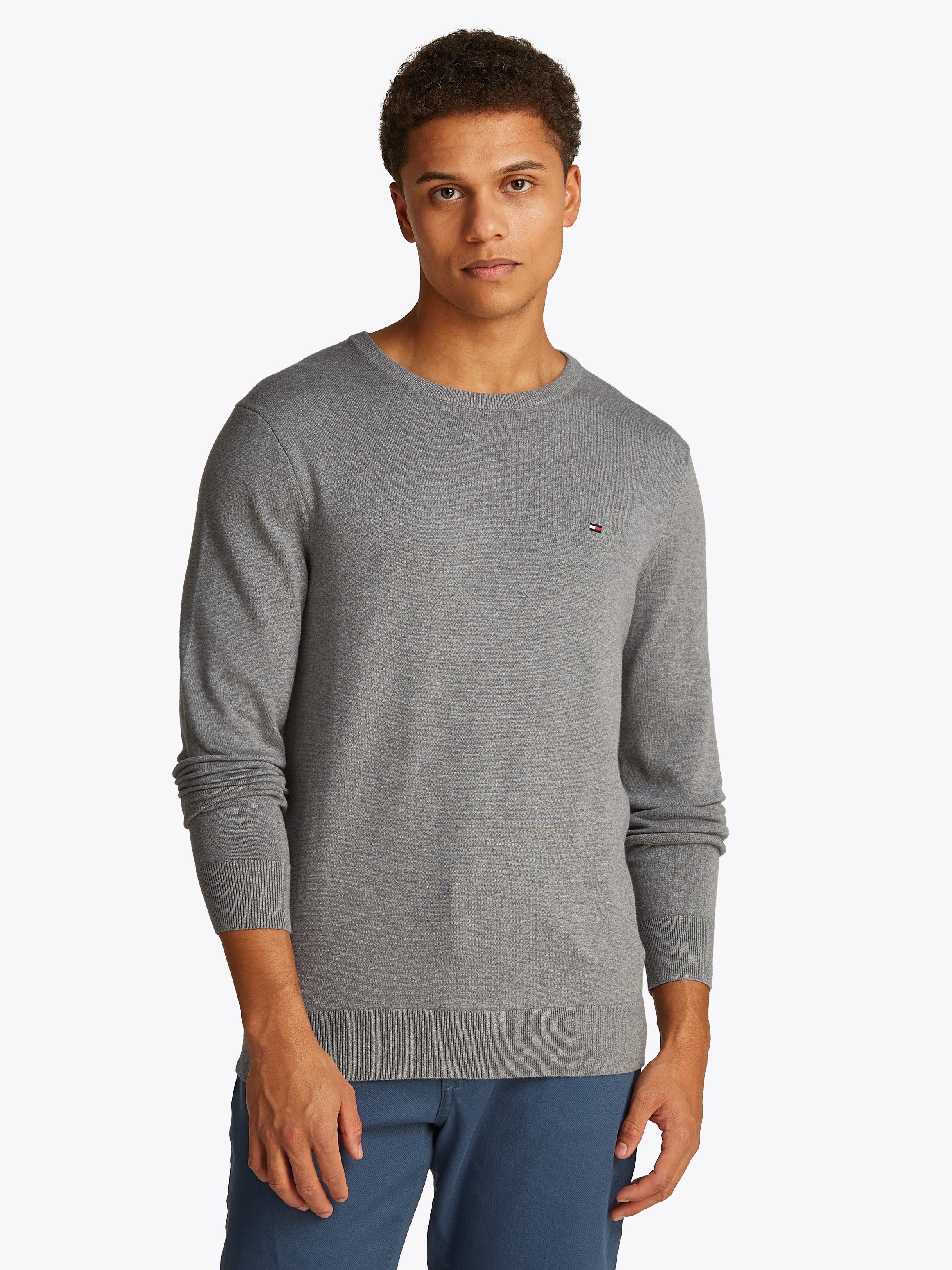 Tommy Hilfiger Rundhalspullover ESSENTIAL COTTON CREW NECK 100% Baumwolle C günstig online kaufen