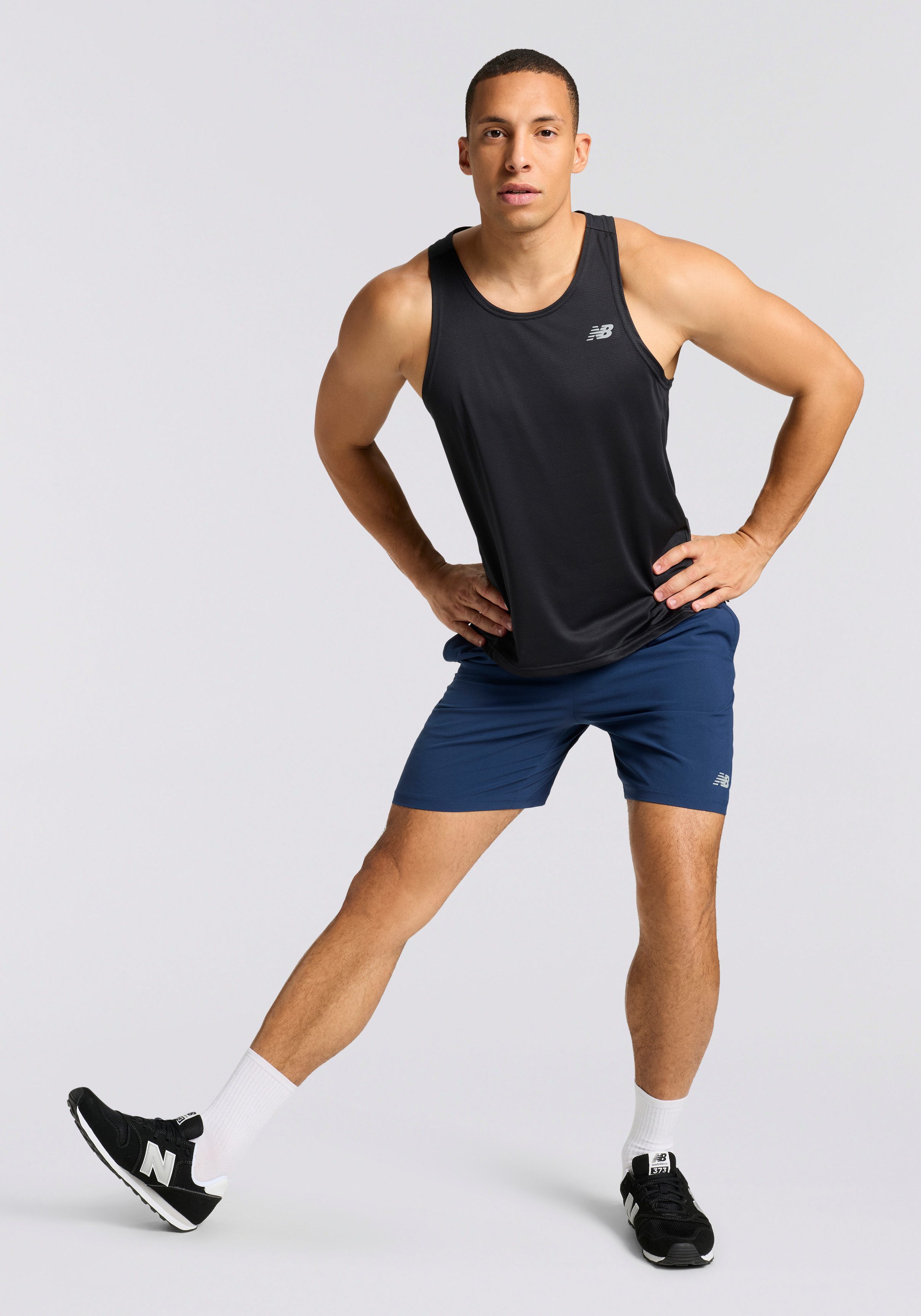 New Balance Lauftop Sport Essentials Singlet mit Label