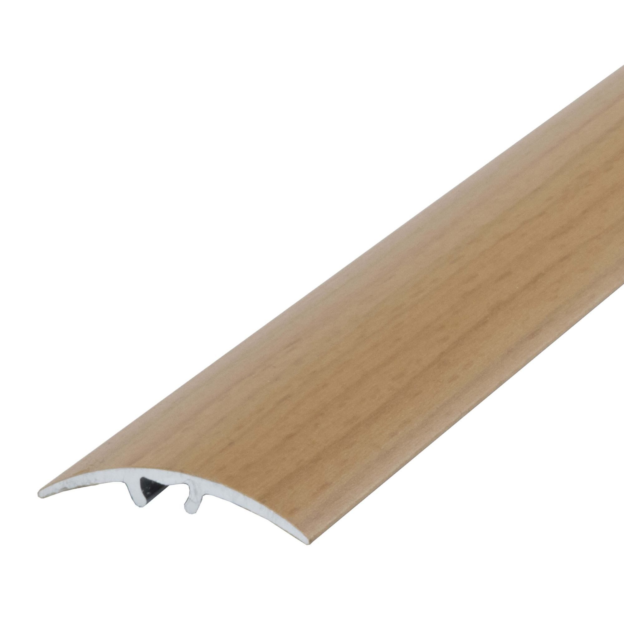 Dalsys Übergangsprofil Anpassungsprofil zum Schrauben inkl. Befestigungsmaterial (90cm x 40mm in der Farbe Buche, 1-St), aus Aluminium