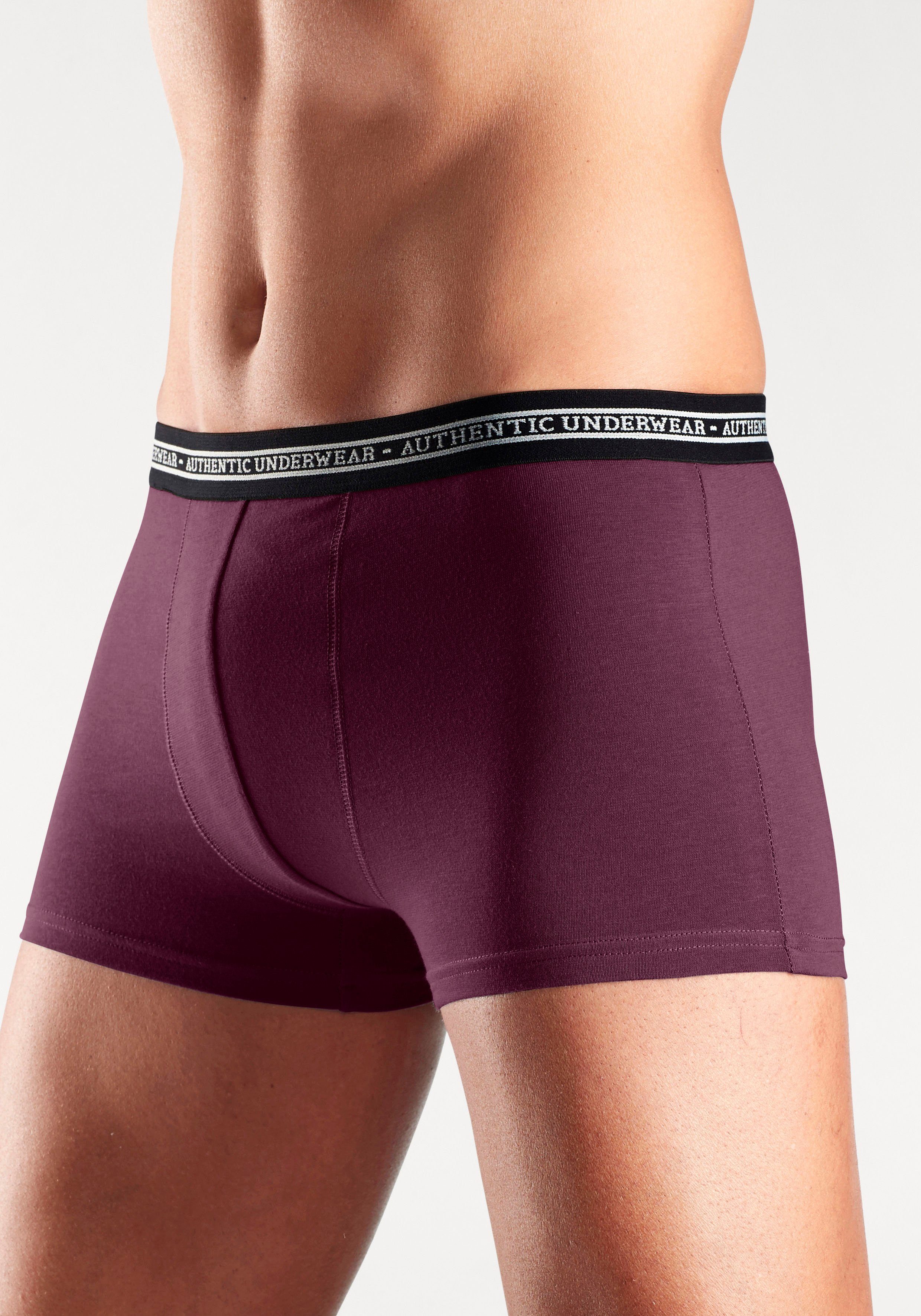 AUTHENTIC LE JOGGER Boxer Boxershorts für Herren (Packung, 4-St), schwarzer Webbund mit Logoschriftzug – Bild 2 von 5
