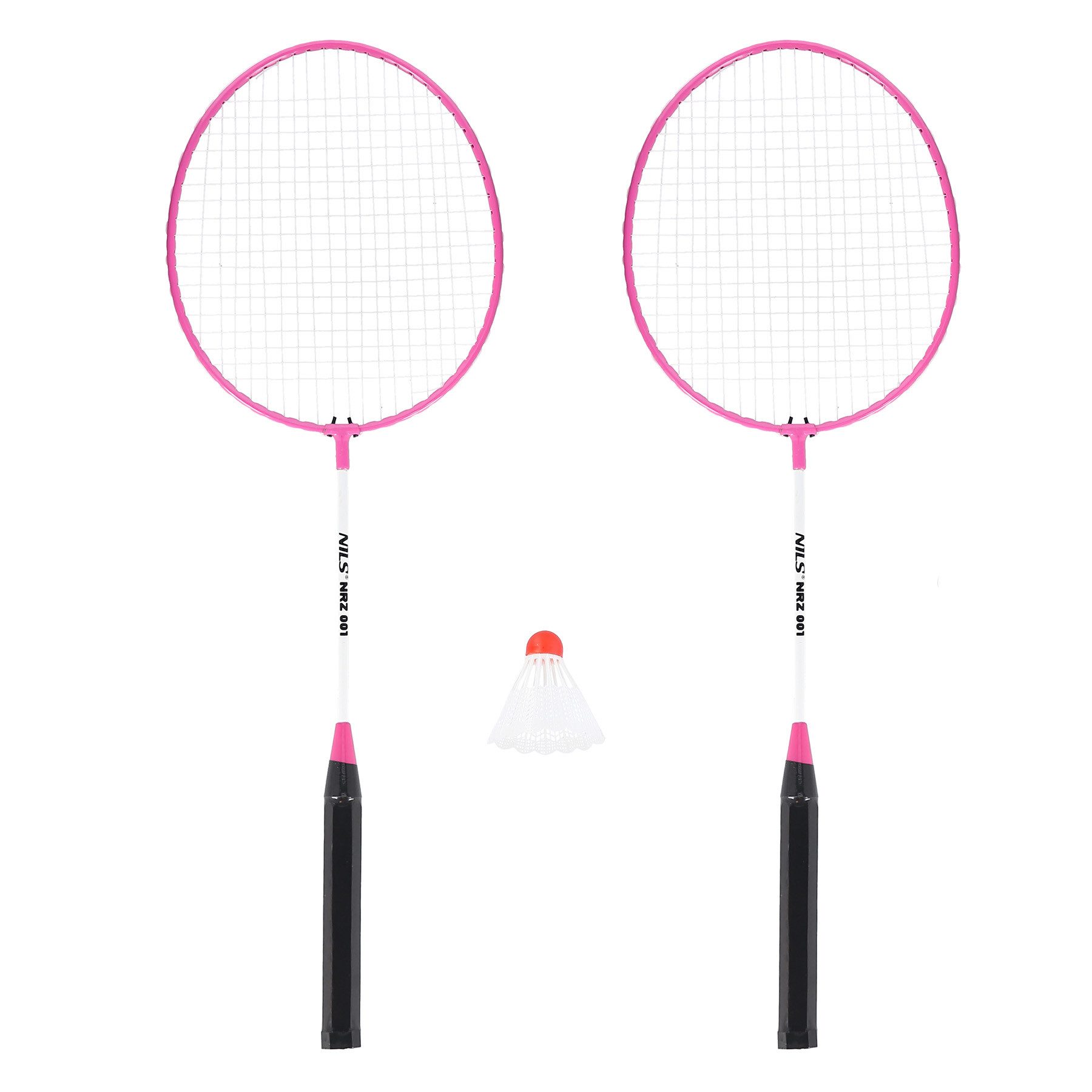 Nils Federballschläger Badminton Set Schlägerset Federballset 2 Schläger Farbwahl zufällig
