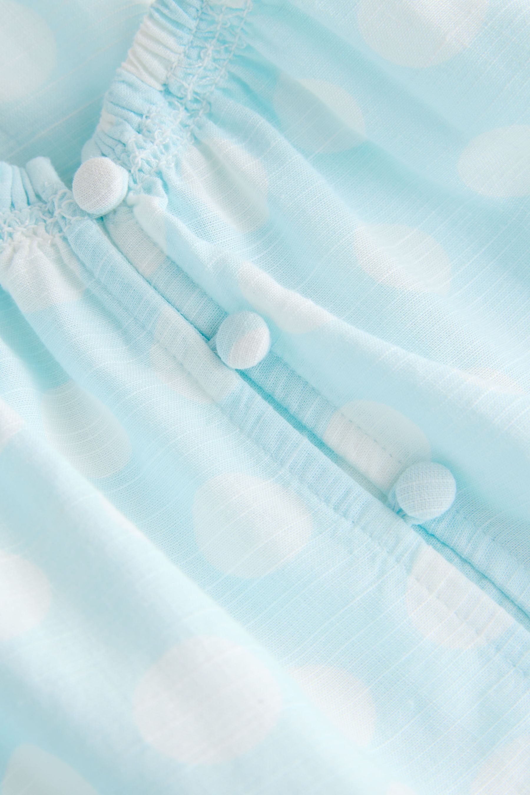 Next Carmenbluse Bardot-Oberteil mit Puffärmeln und Leinenanteil (1-tlg)