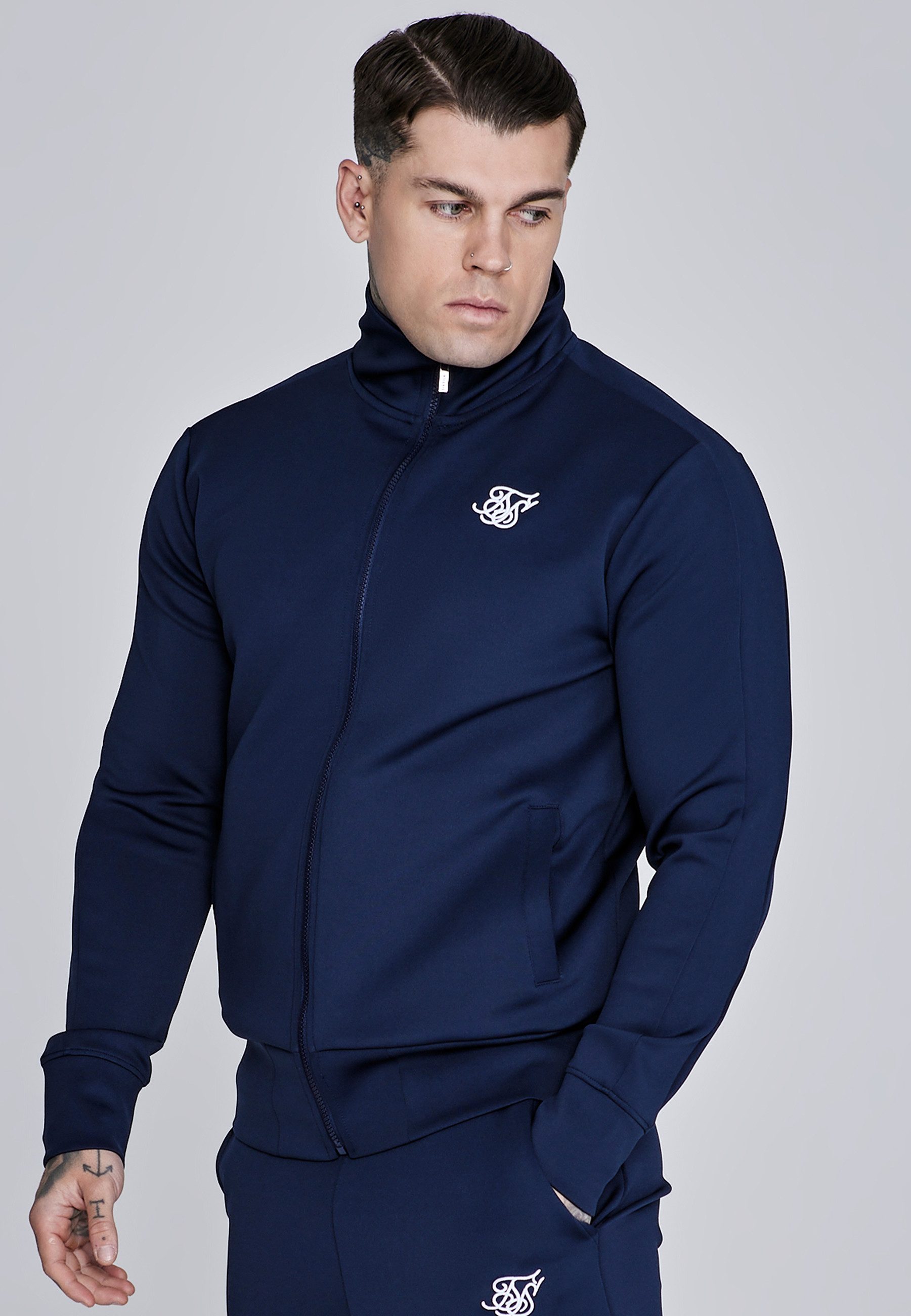 Siksilk Hoodie SikSilk Herren Essentials Poly Trainingsjacke