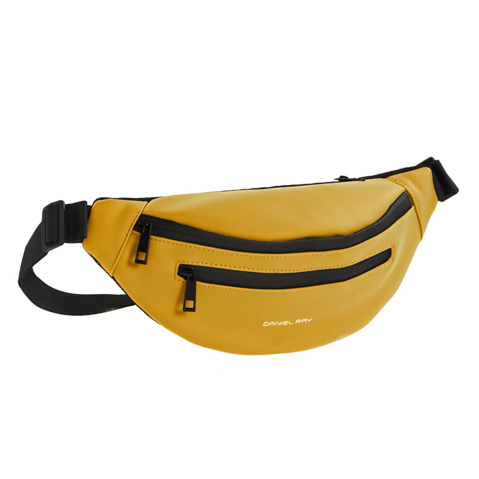 Daniel Ray Bauchtasche, Gürteltasche Mobiele in matter Optik PU-Hüfttasche Verstellbarer Bund yellow (07)