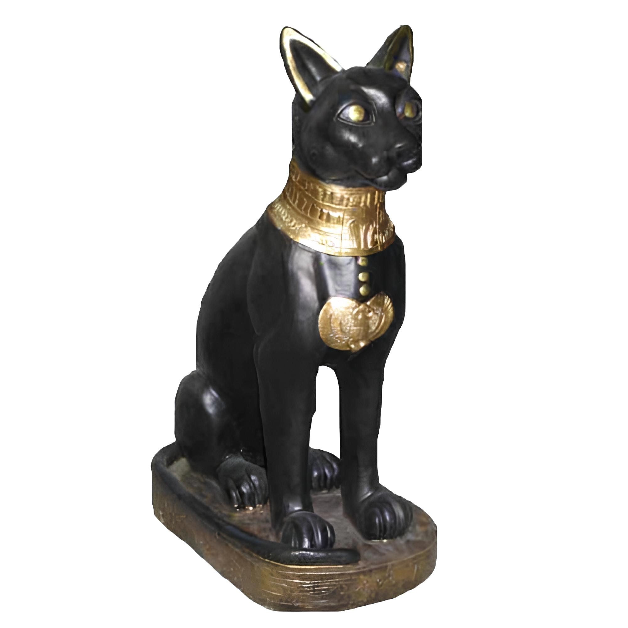 Xlmoebel Skulptur Ägyptische Bastet Statue in antikem Stil mit feinen Details (Skulptur), Hergestellt in Europa