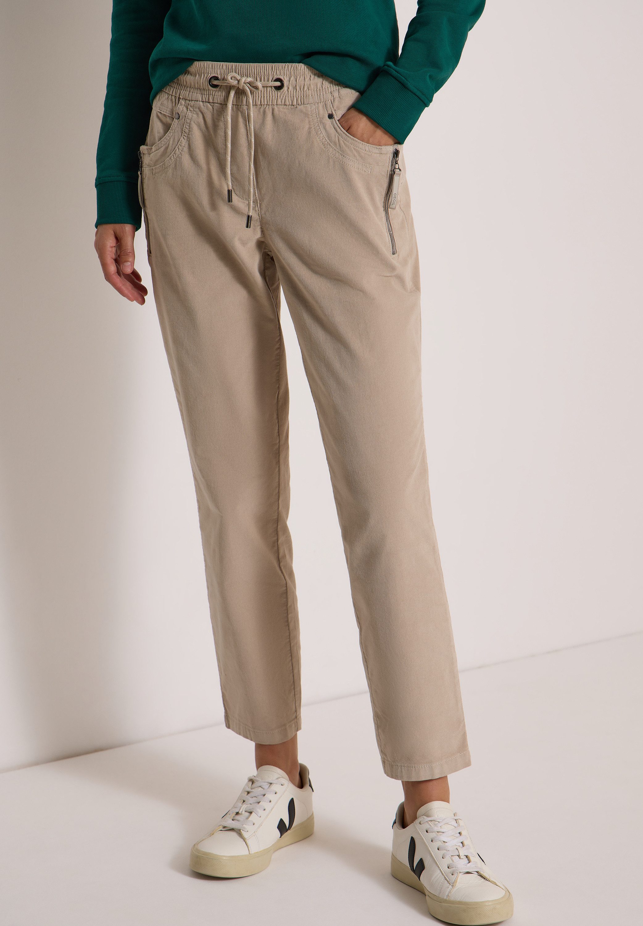 CECIL Cordhose Middle Waist