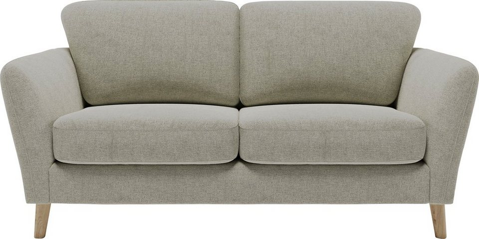 Home affaire 2-Sitzer MARSEILLE Sofa 170 cm, mit Massivholzbeinen aus  Eiche, verschiedene Bezüge und Farbvarianten