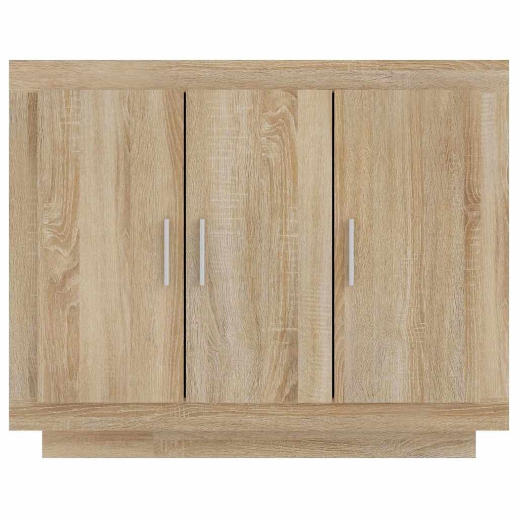 vidaXL Sideboard Sideboard Sonoma-Eiche 92x35x75 cm Holzwerkstoff (1 St) – Bild 5 von 5