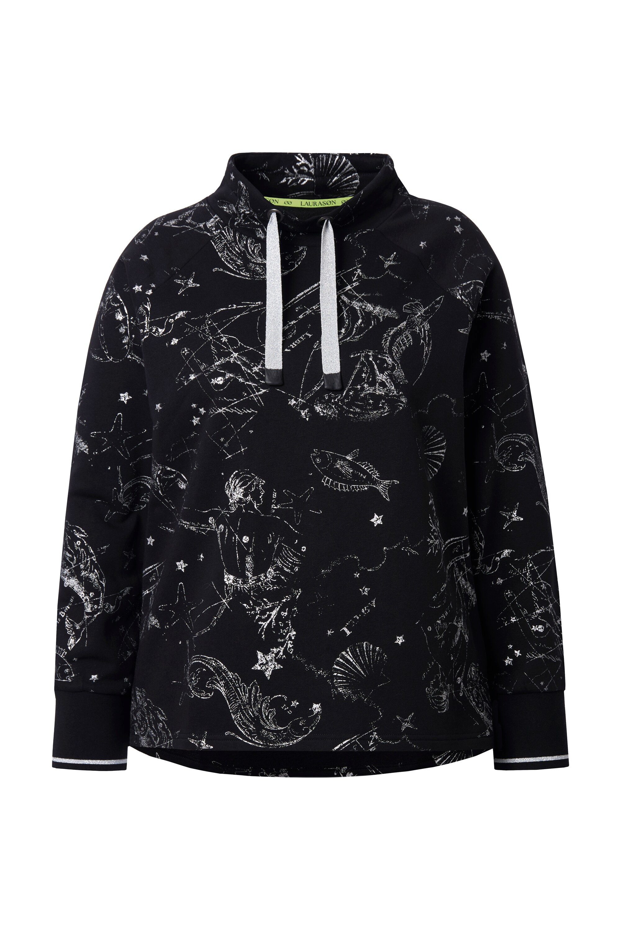 Laurasøn Sweatshirt Sweatshirt Stehkragen Langarm OEKO-TEX