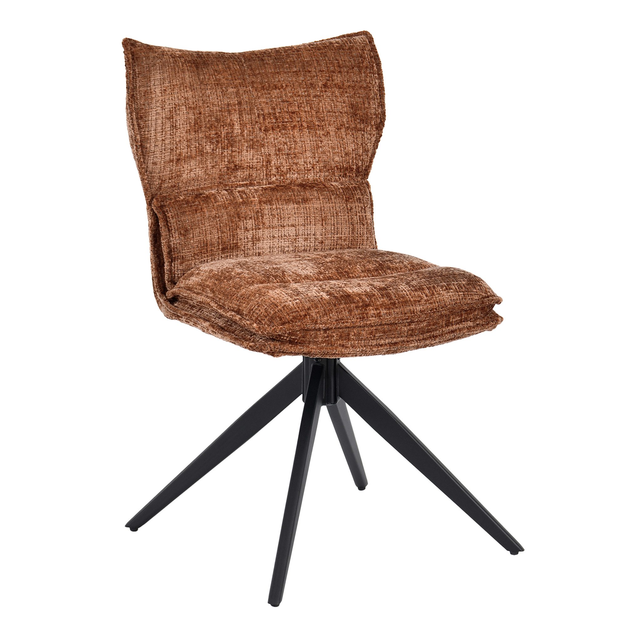 Duhome Esszimmerstuhl (8657A3), 1er Set, Chenille, 360° Drehbar, Automatischer Rückstellfunktion