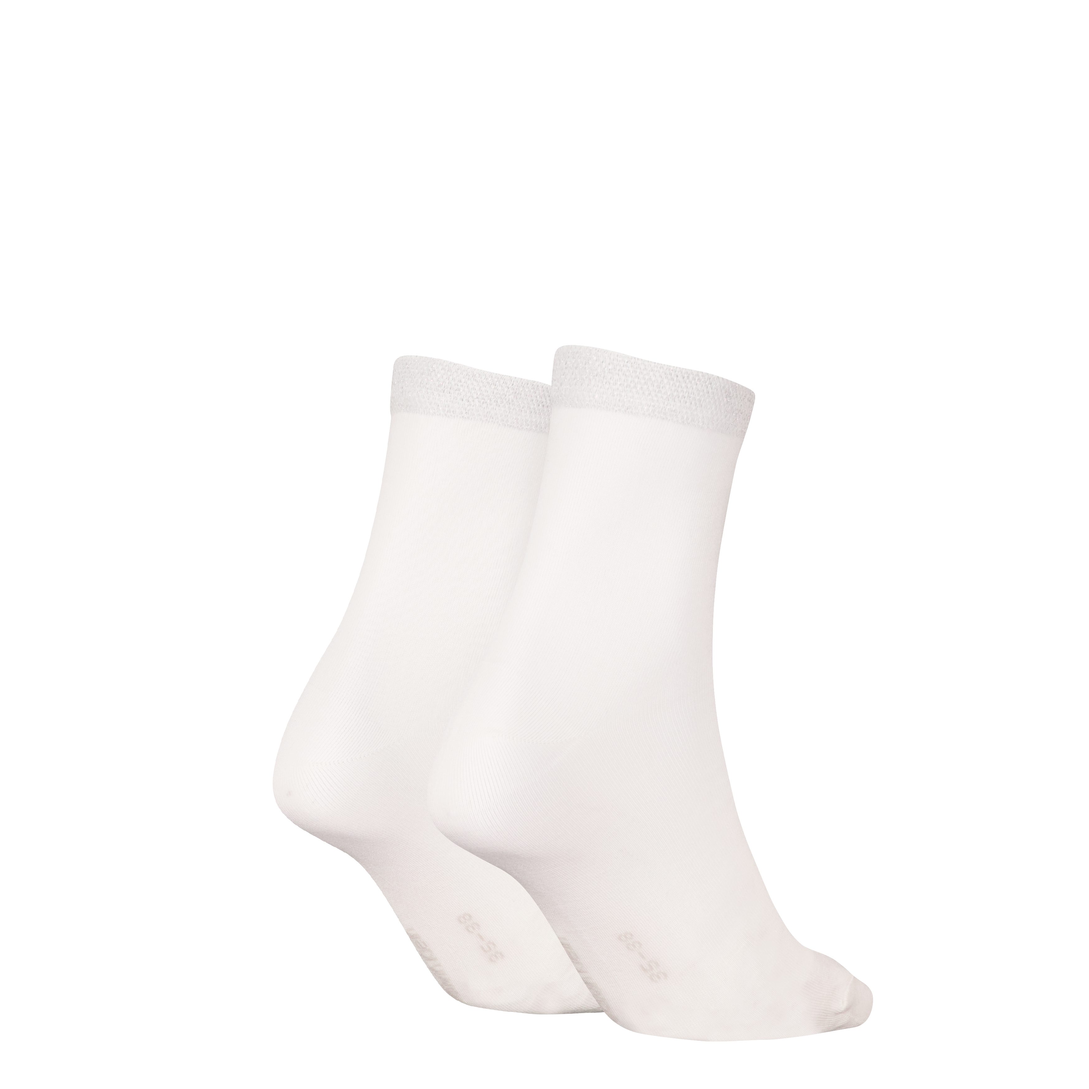 Calvin Klein Jeans Socken CK WOMEN SHORT SOCK 2P SHINY LOGO (2 Paar) 1x mit günstig online kaufen