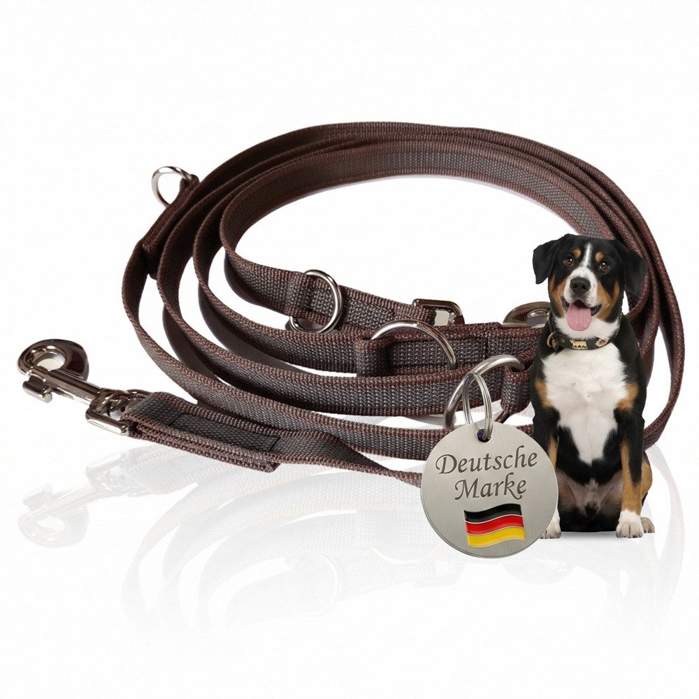 Activity4Dogs Hundeleine für große Hunde, Anti-Slip, 3 m lang, 4-fach verstellbar, TESTSIEGER, rutschfest, Nylon, sehr gut bei Regenwetter, Made in Germany