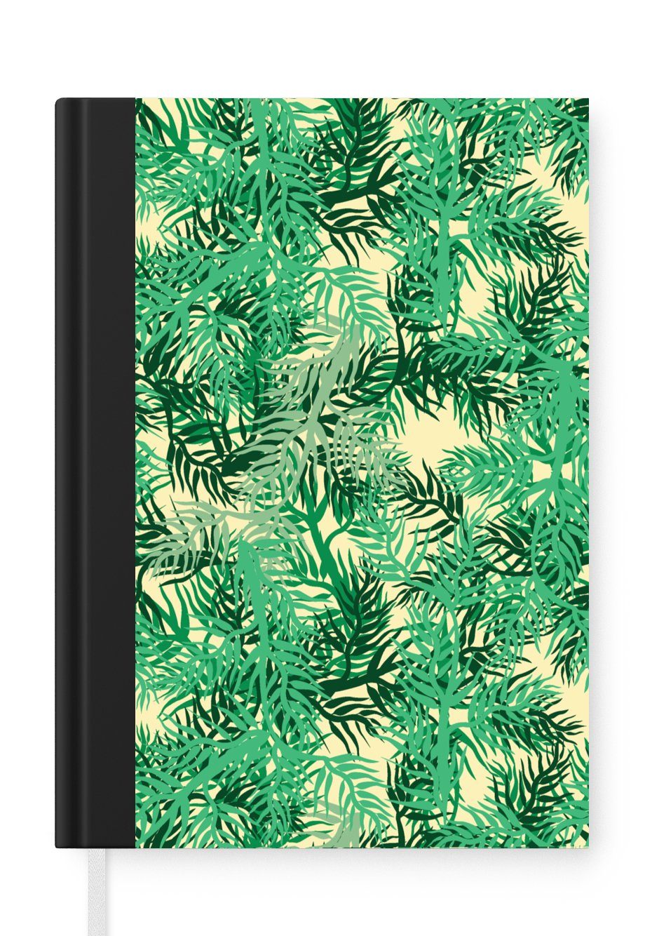 MuchoWow Notizbuch Dschungel - Muster - Camouflage, Journal, Merkzettel, Tagebuch, Notizheft, A5, 98 Seiten, Haushaltsbuch