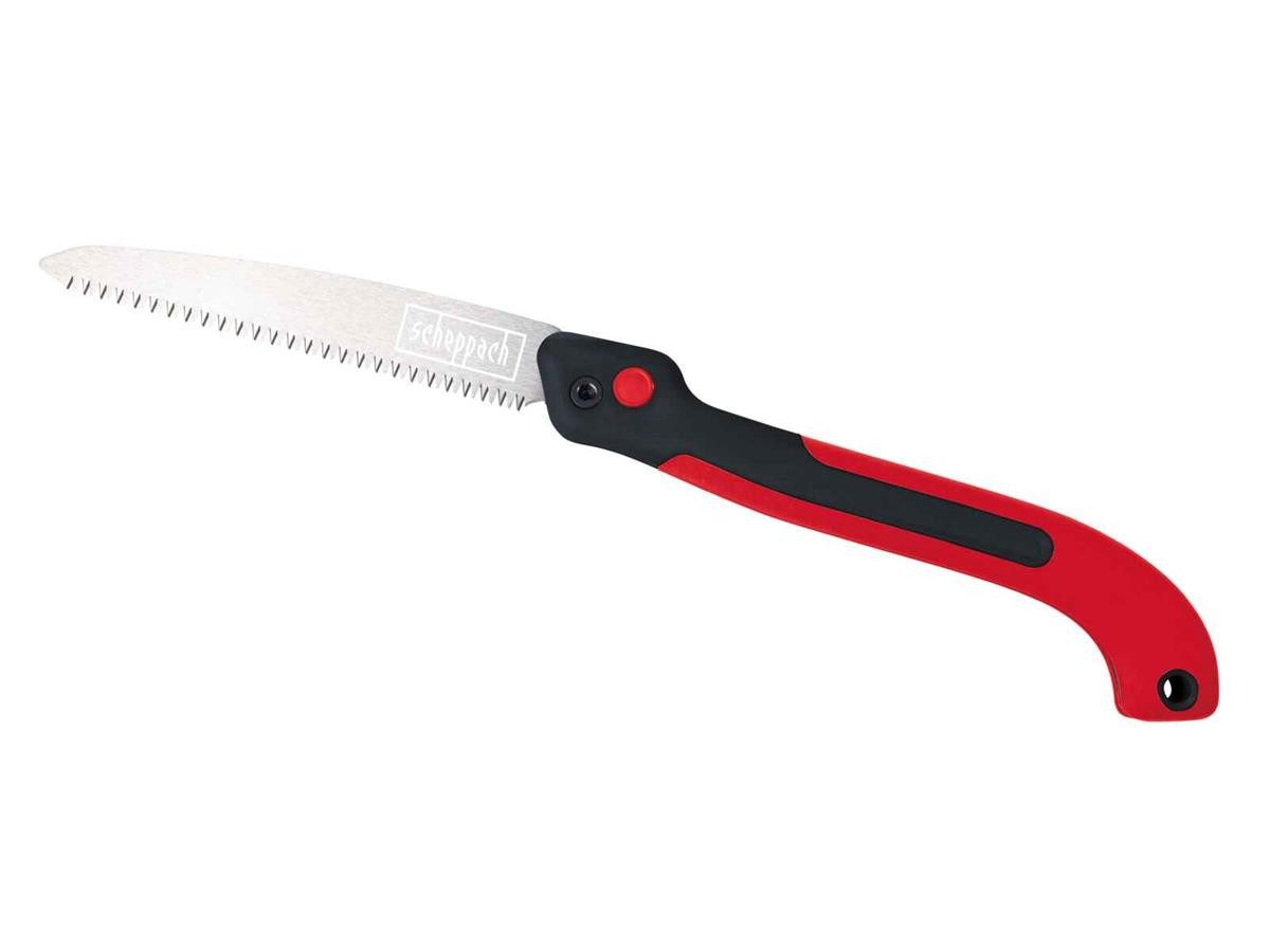 Scheppach Klappsäge zum Sägen von kleineren Ästen, 22 cm Sägeblatt, für Äste bis Ø 6cm, dreifach geschliffen, klappbar