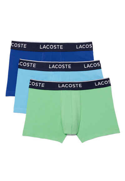 Lacoste Retro Boxer 3er Pack Basic (Spar-Set, 3-St) Retro Short / Pant - Baumwolle - Ohne Eingriff - Atmungsaktiv