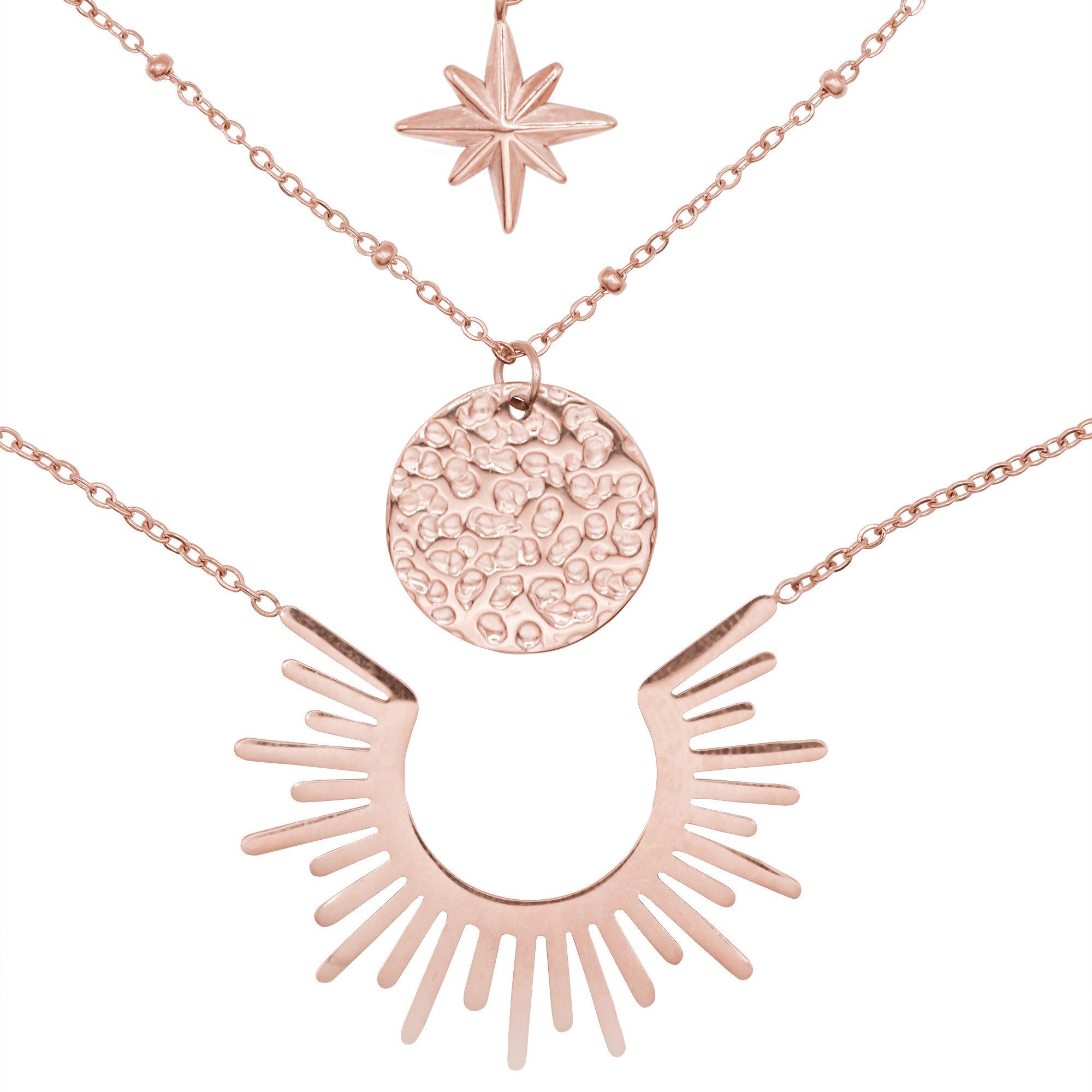 Collier Drusa rose goldfarben