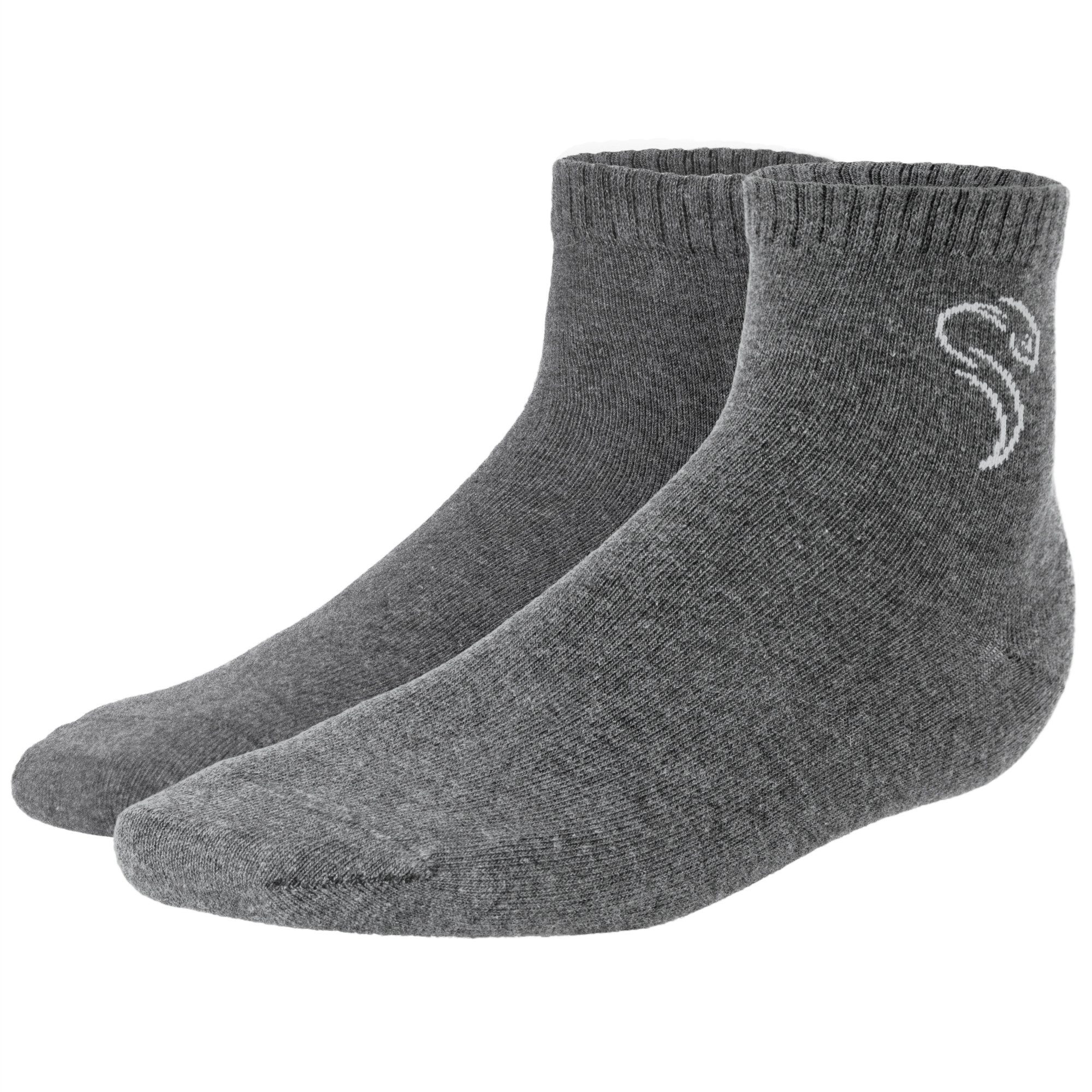 dunkelblau-blau-grau comfort Black Sneakersocken Quarter pure (3-Paar) Snake