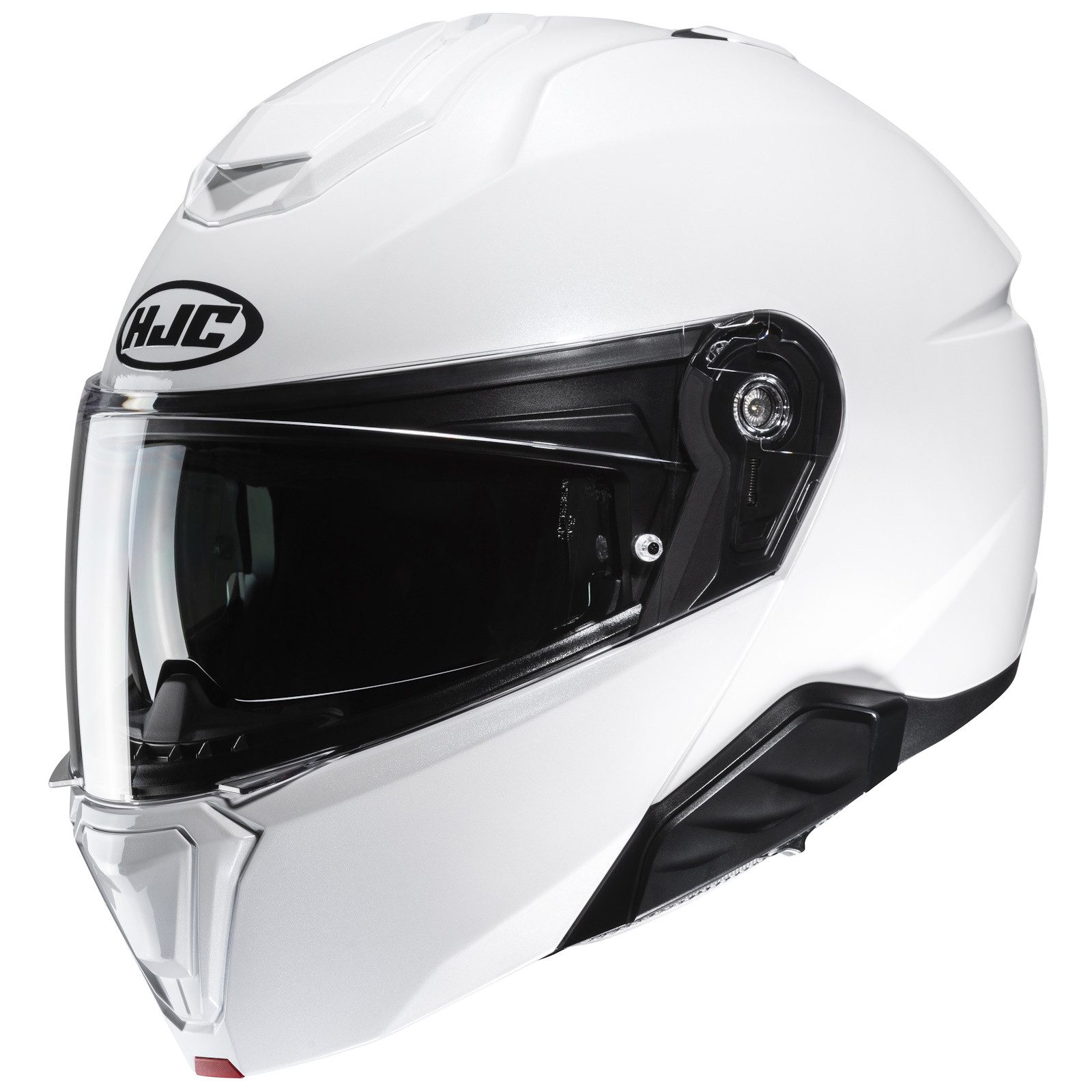 HJC Motorradhelm HJC i91 Solid weiß Klapphelm (1er Set)