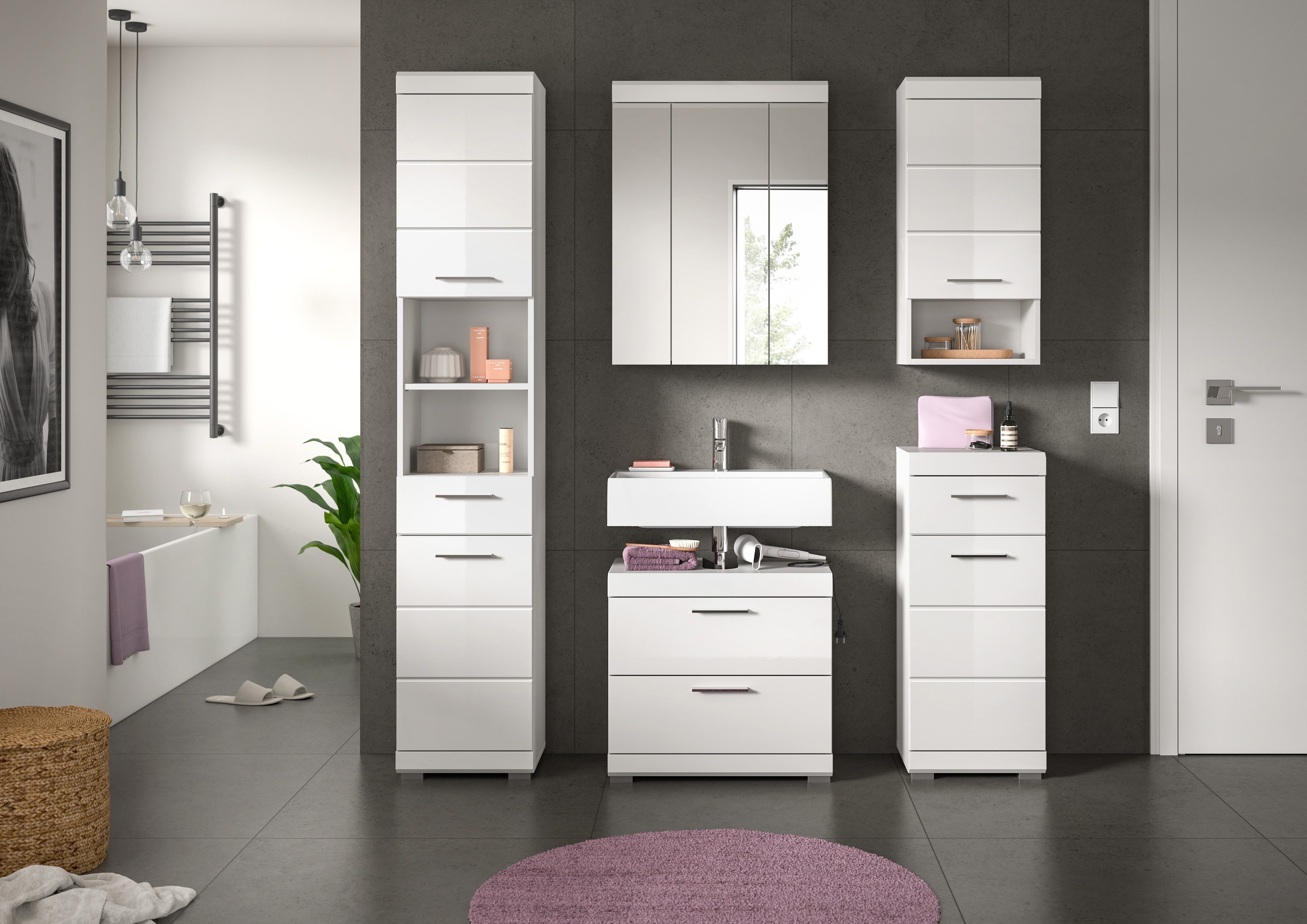 welltime Badmöbel-Set Siena, 5 teilig, bestehend aus:, (Set, 5-St., TOPSELL günstig online kaufen